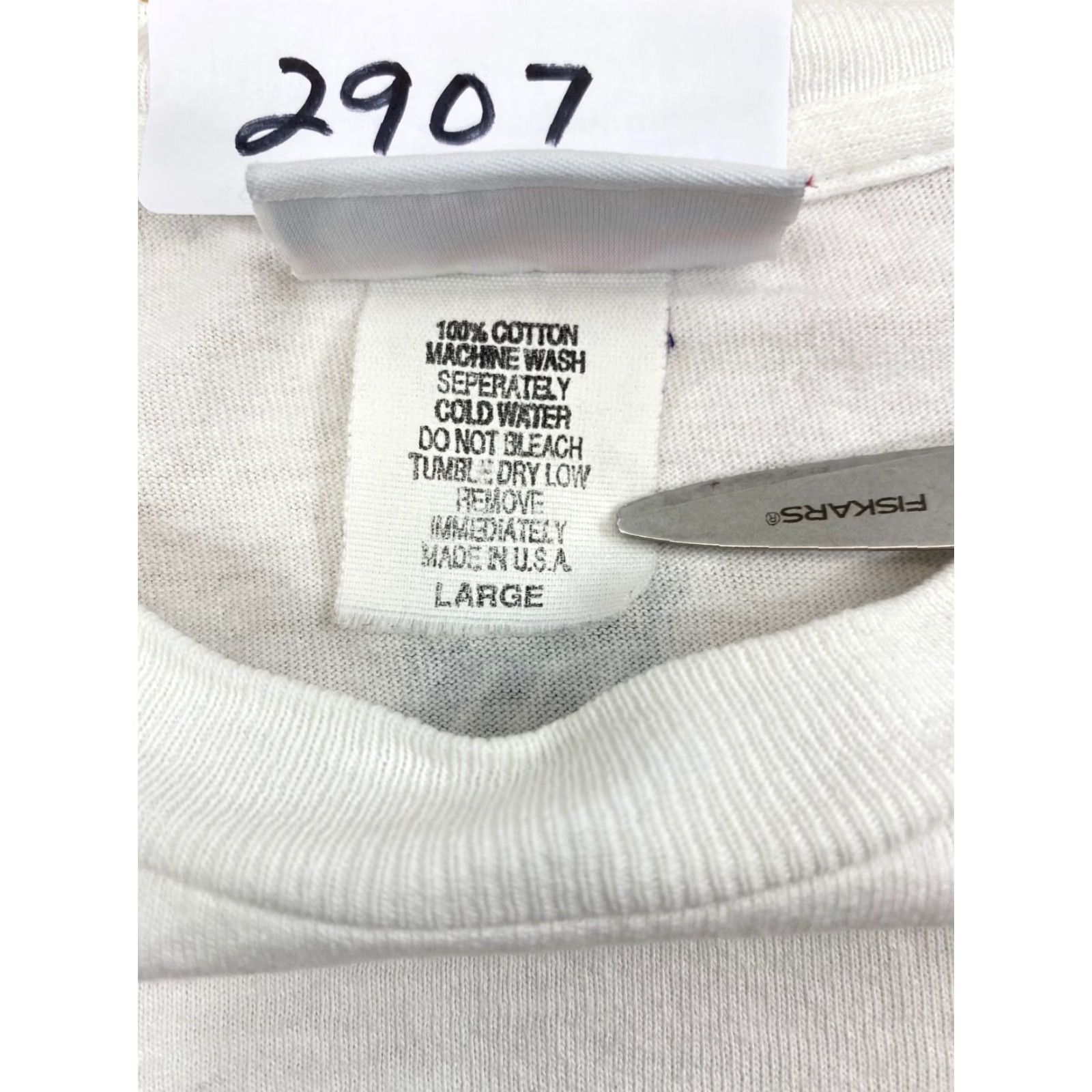 K-Swiss VINTAGE K-SWISS Classic Brand Logo T-Shirt White L Tee Shirt Unisex Short Sleeve 100% Cotton Graphic Tee Hip Hop Casual Mens Womens Boys Girls Size US L / EU 52-54 / 3 - 5 Thumbnail