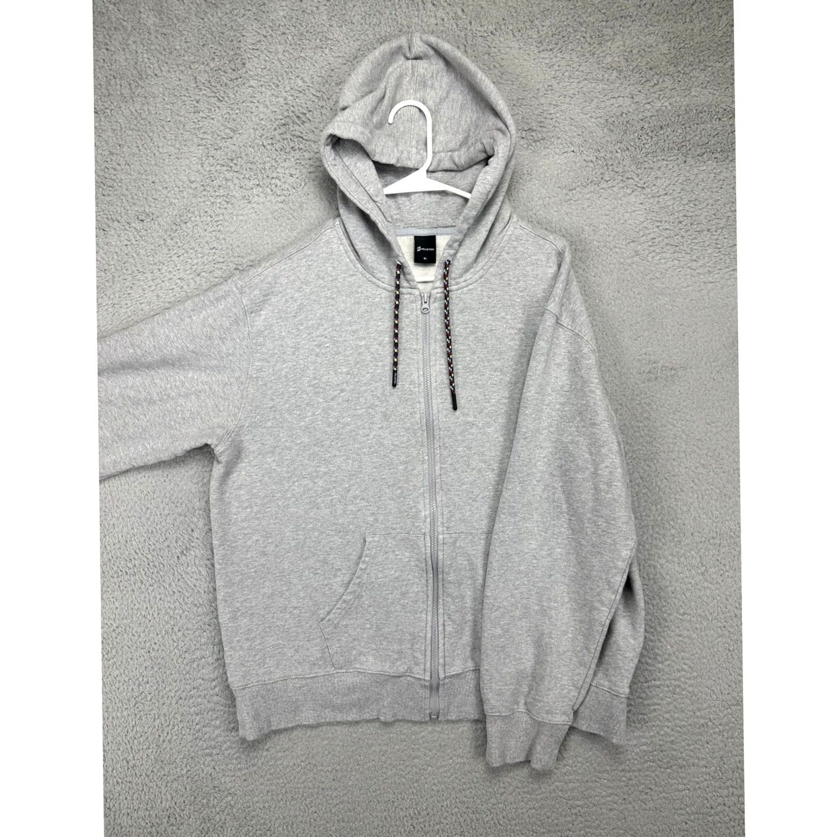 Vintage Peloton Full Zip Hoodie Sweatshirt Mens XL Grey Graphic Print Long Sleeve Hooded Pockets Zip Chest 49in 27in Outdoor Size US XL / EU 56 / 4 - 2 Thumbnail