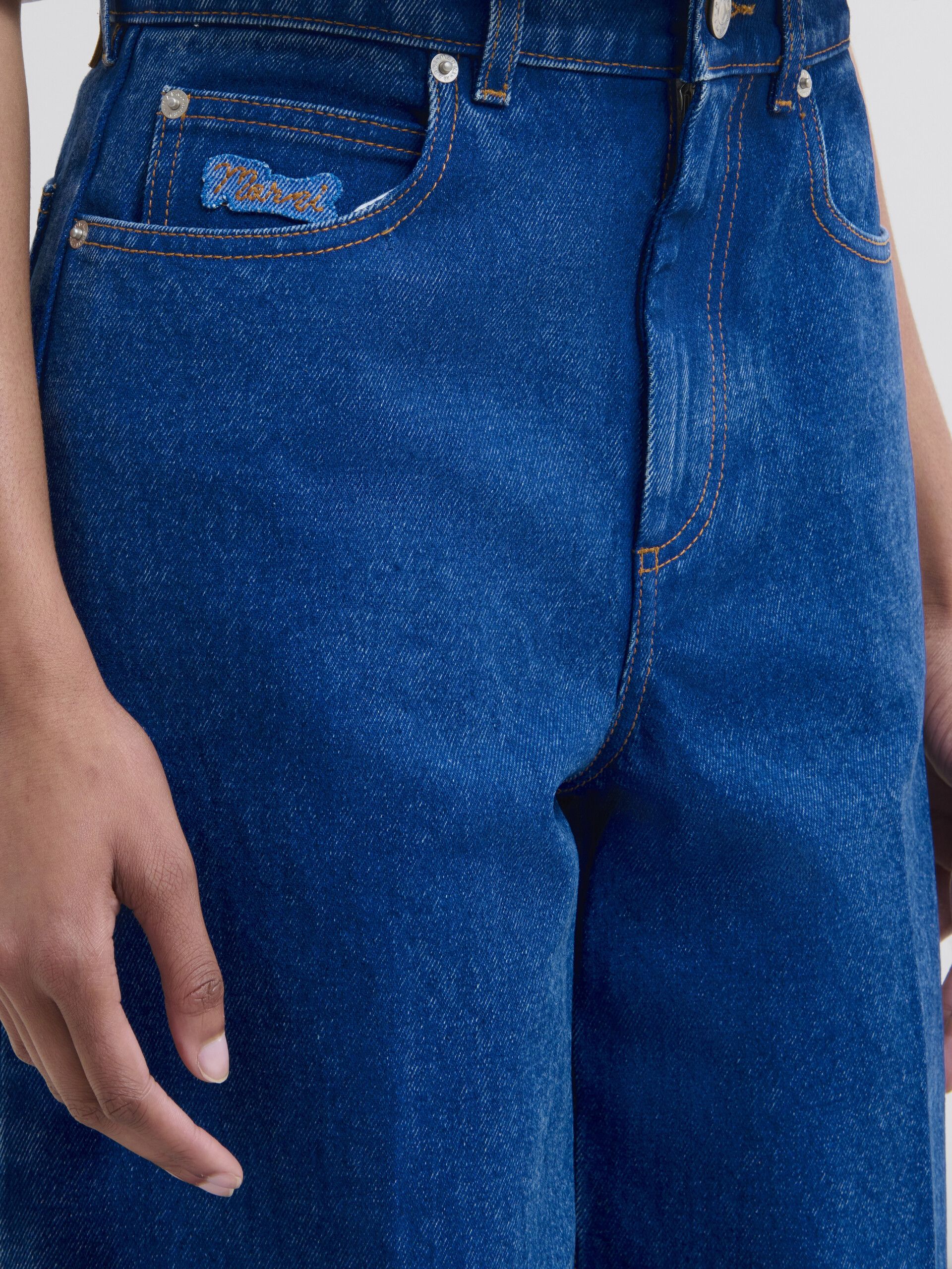 BNWT AW24 MARNI BLEACHED COATED WIDE LEG DENIM JEANS 48
