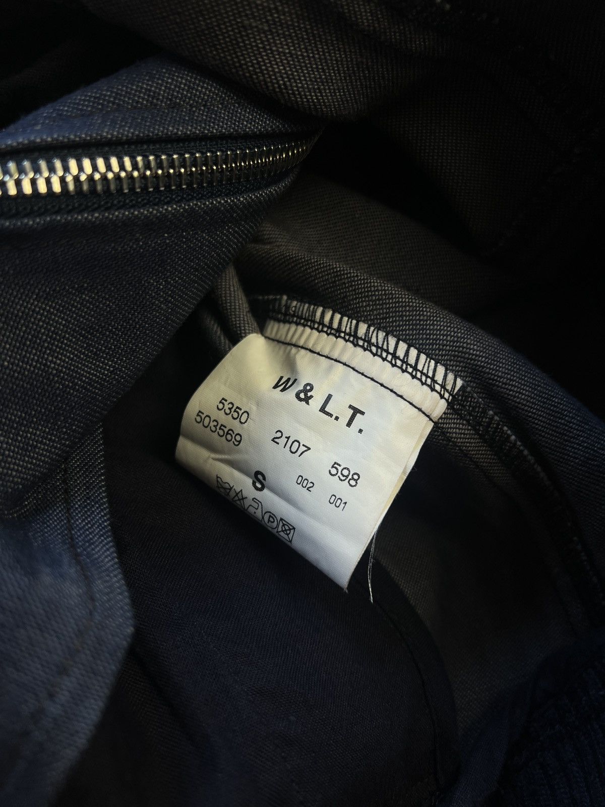 W&LT W&LT Logo Zip Up Denim Jacket Size S / US 4 / IT 40 - 6 Thumbnail