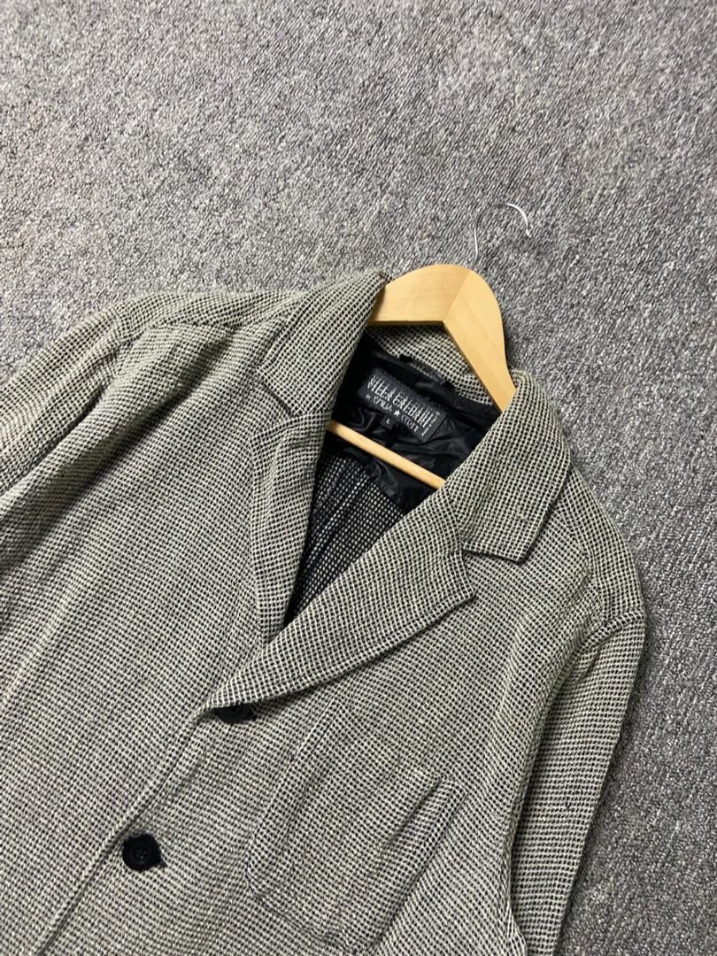 Japanese Brand Villa Caldari Wool Blend Houndstooth Jacket (201) Size US S / EU 44-46 / 1 - 8 Thumbnail