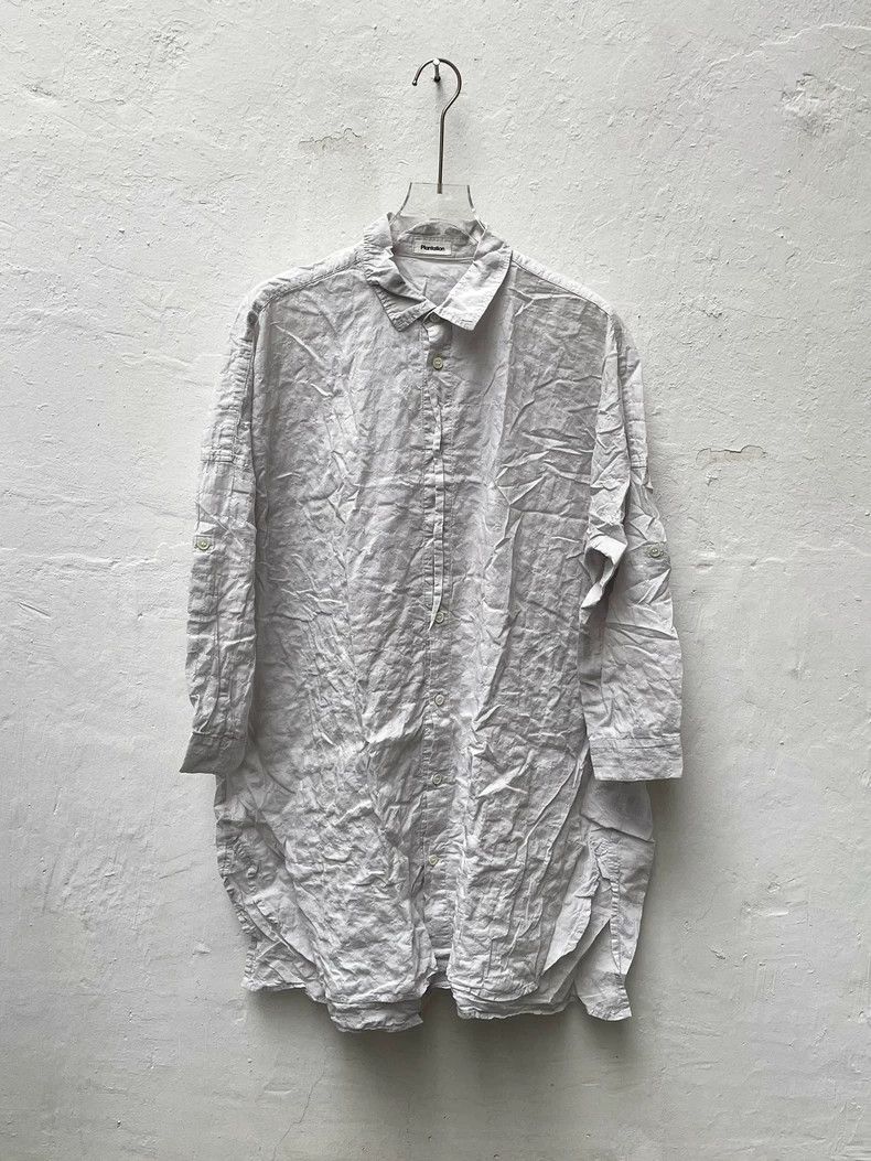 Issey Miyake ISSEY MIYAKE Plantation Pleated Long Shirt 2504-Nextarrow Size US M / EU 48-50 / 2 - 1 Thumbnail