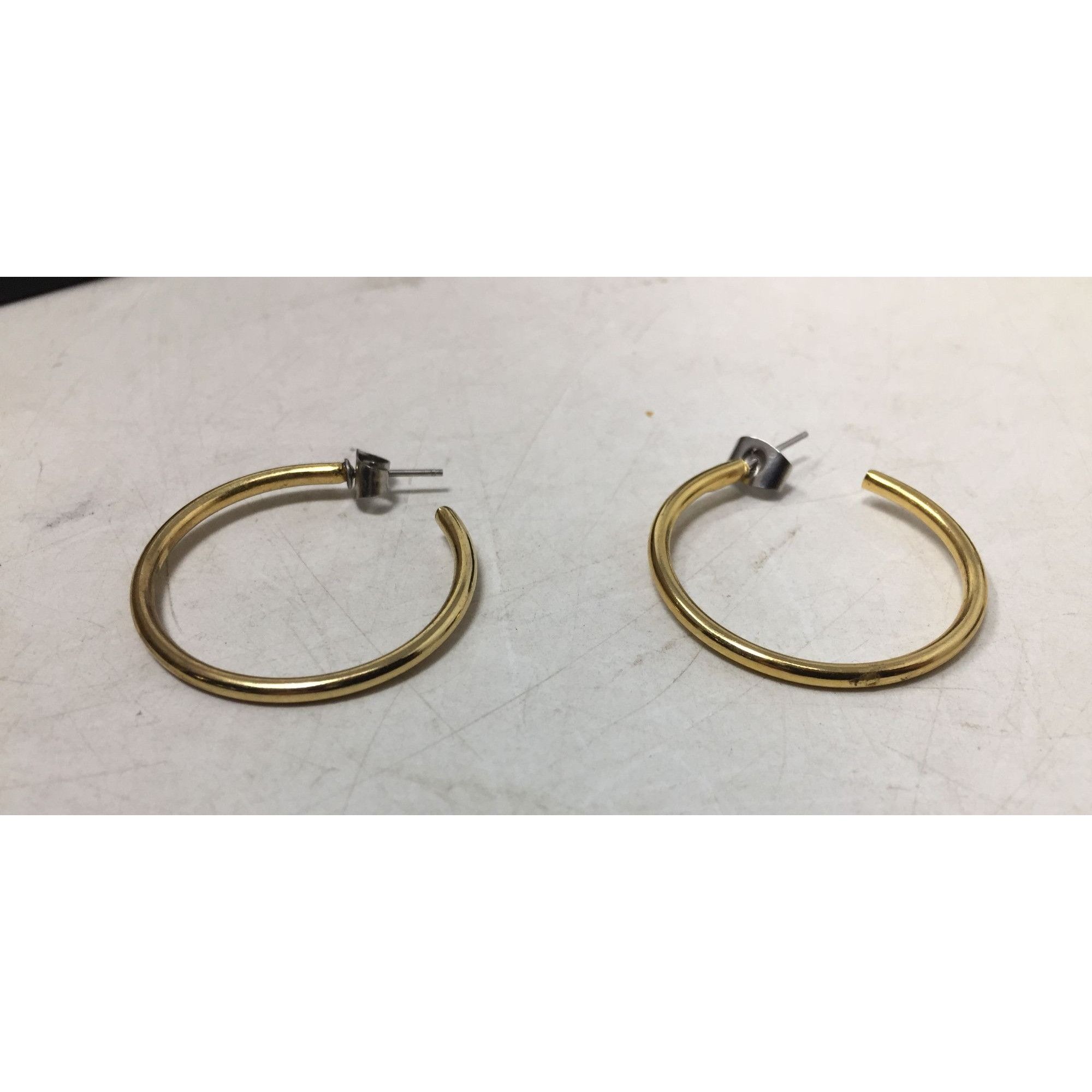 Other Women's Gold Tone Thin Hoop Earrings Size ONE SIZE - 4 Thumbnail