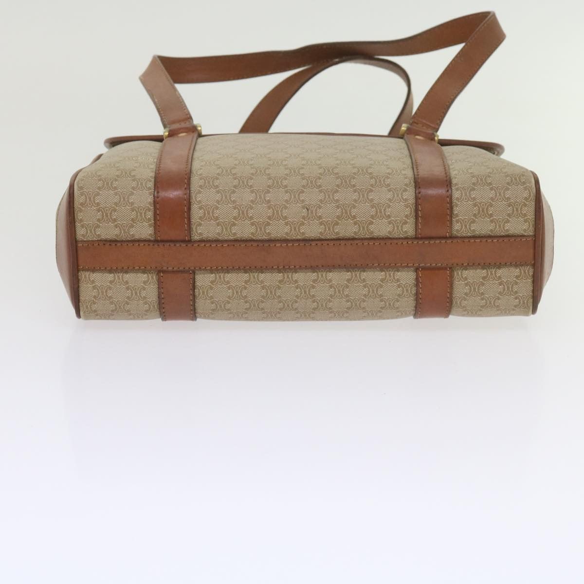 Celine CELINE Macadam Canvas Shoulder Bag Beige Size ONE SIZE - 9 Thumbnail