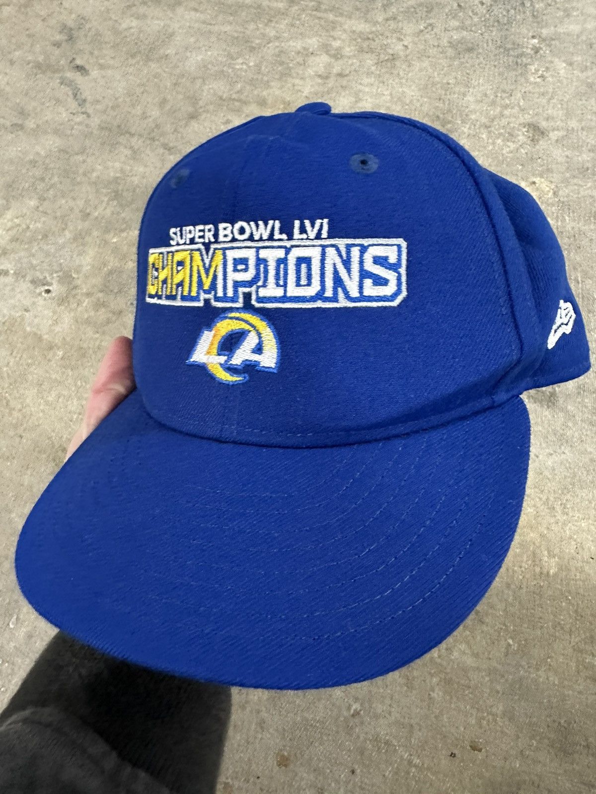 NFL × New Era × Vintage Crazy Y2K New Era Los Angeles Rams Super Bowl Champs Hat Size ONE SIZE - 4 Thumbnail