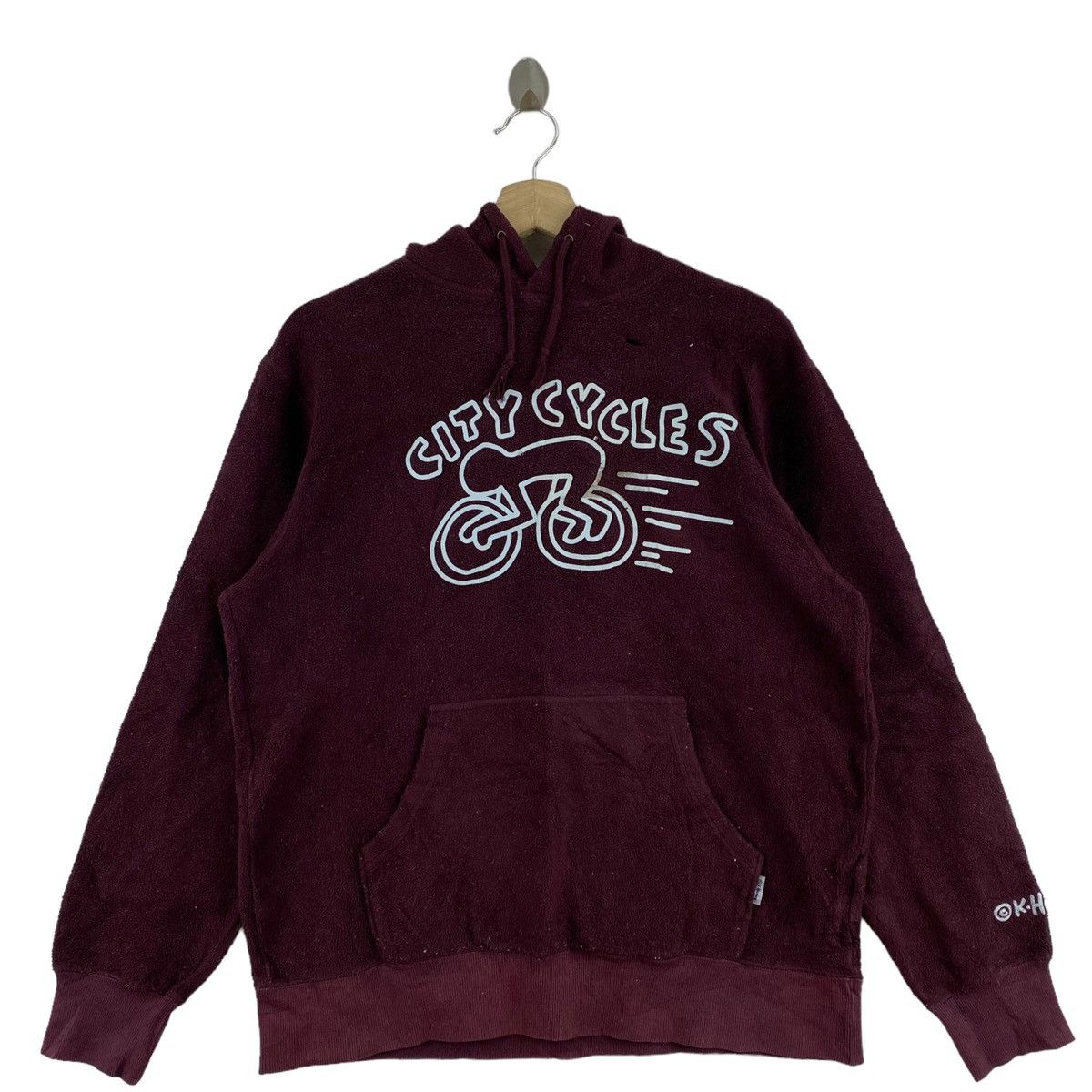 Keith Haring KEITH HARING City Cycle Pop Art Purple Fleece Sweatshirt Size US M / EU 48-50 / 2 - 1 Thumbnail