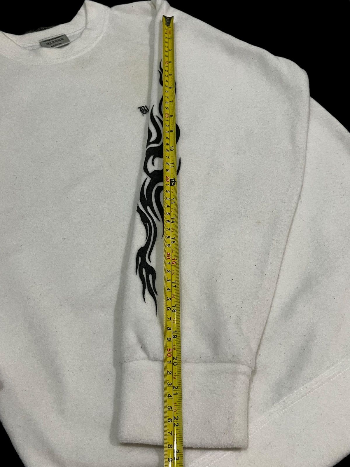 Hall Of Fame × Japanese Brand Vintage Japanese Brand Black Shadow Dragon Flames Sweatshirt Size US M / EU 48-50 / 2 - 14 Thumbnail