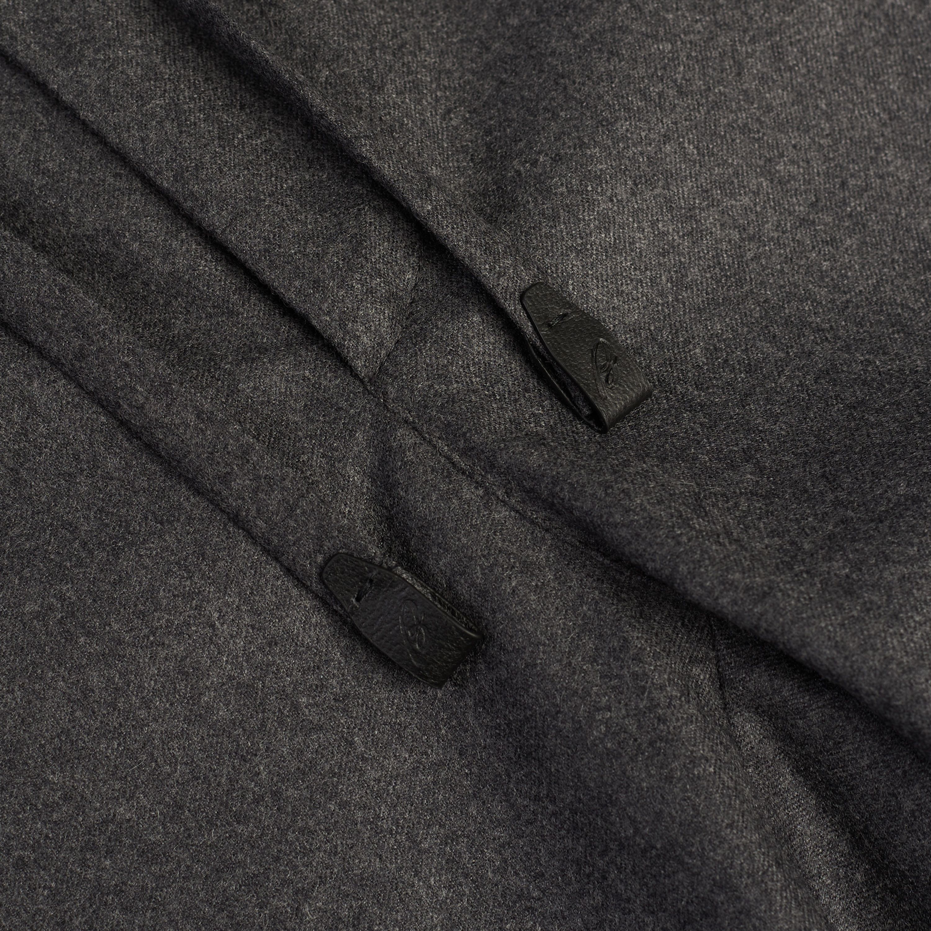 Brioni Gray Sidney Trousers - Cashmere & Wool Flannel, Drawstring Size US 32 / EU 48 - 13 Thumbnail