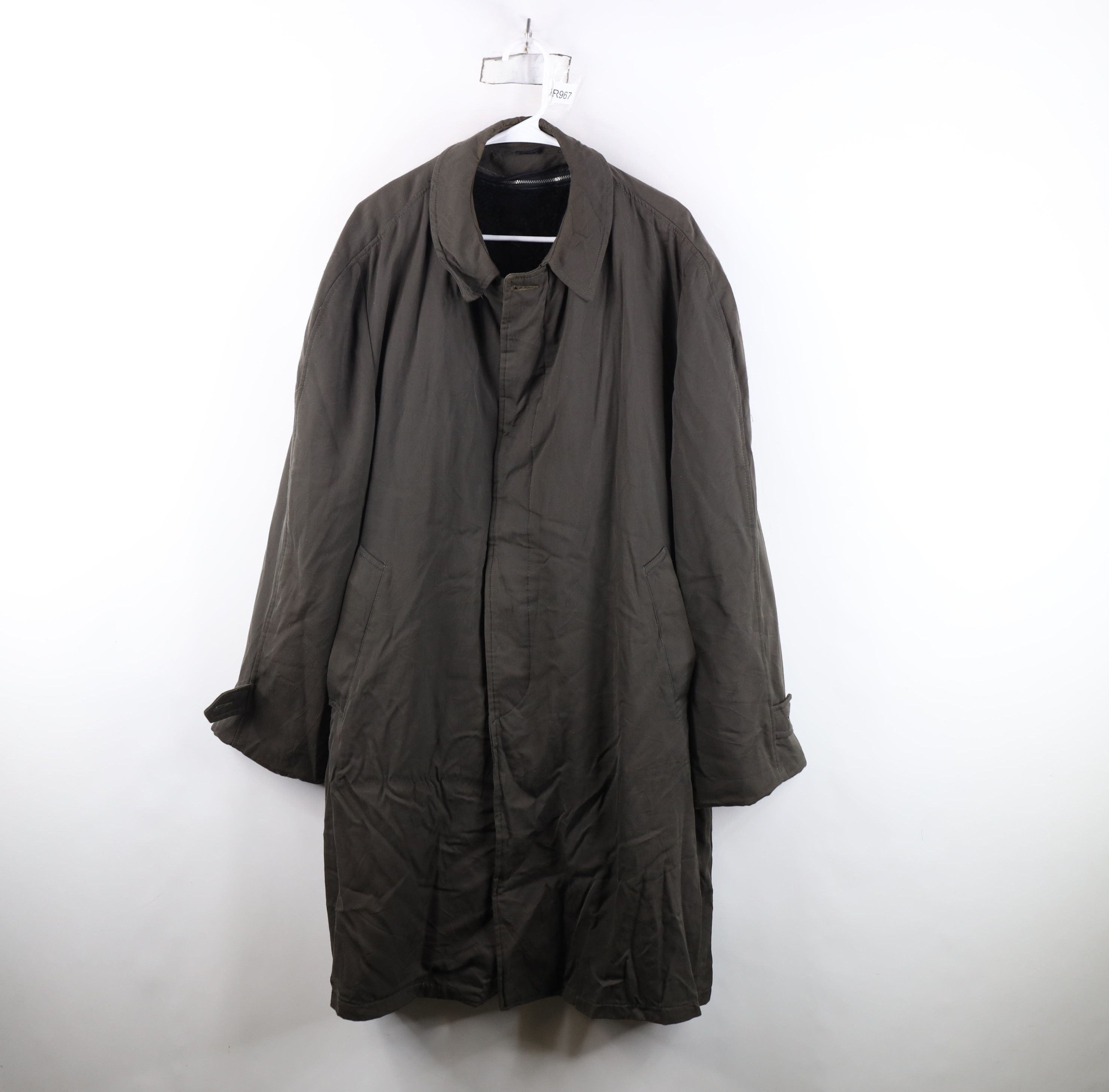 Vintage Vintage 50s 60s Streetwear Gabardine Trench Coat Rain Jacket Size US XXL / EU 58 / 5 - 1 Thumbnail