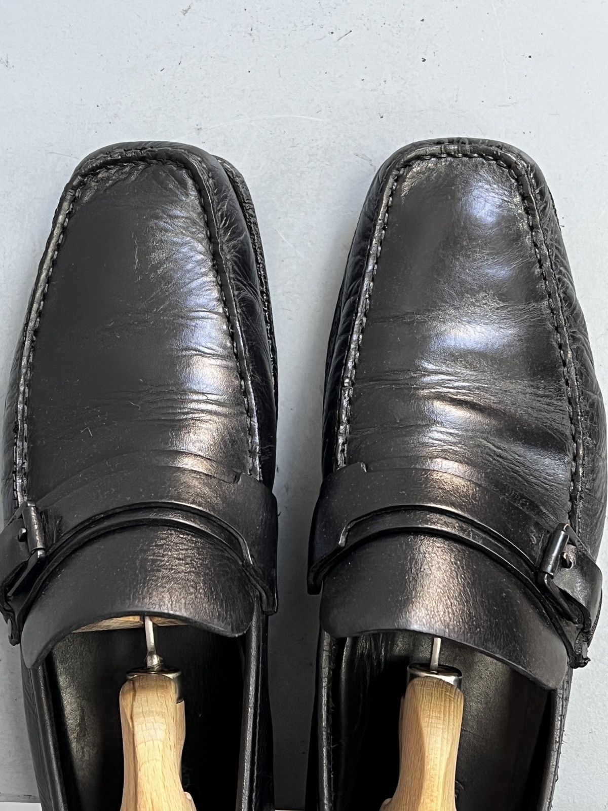 Gucci Gucci black leather loafers luxury classic designer style Size US 8.5 / EU 41-42 - 10 Thumbnail