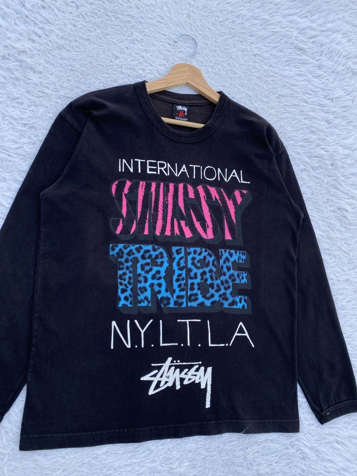 Stussy Rare Vintage Stussy International Tribe Longsleeve Tshirt Size US M / EU 48-50 / 2 - 5 Thumbnail