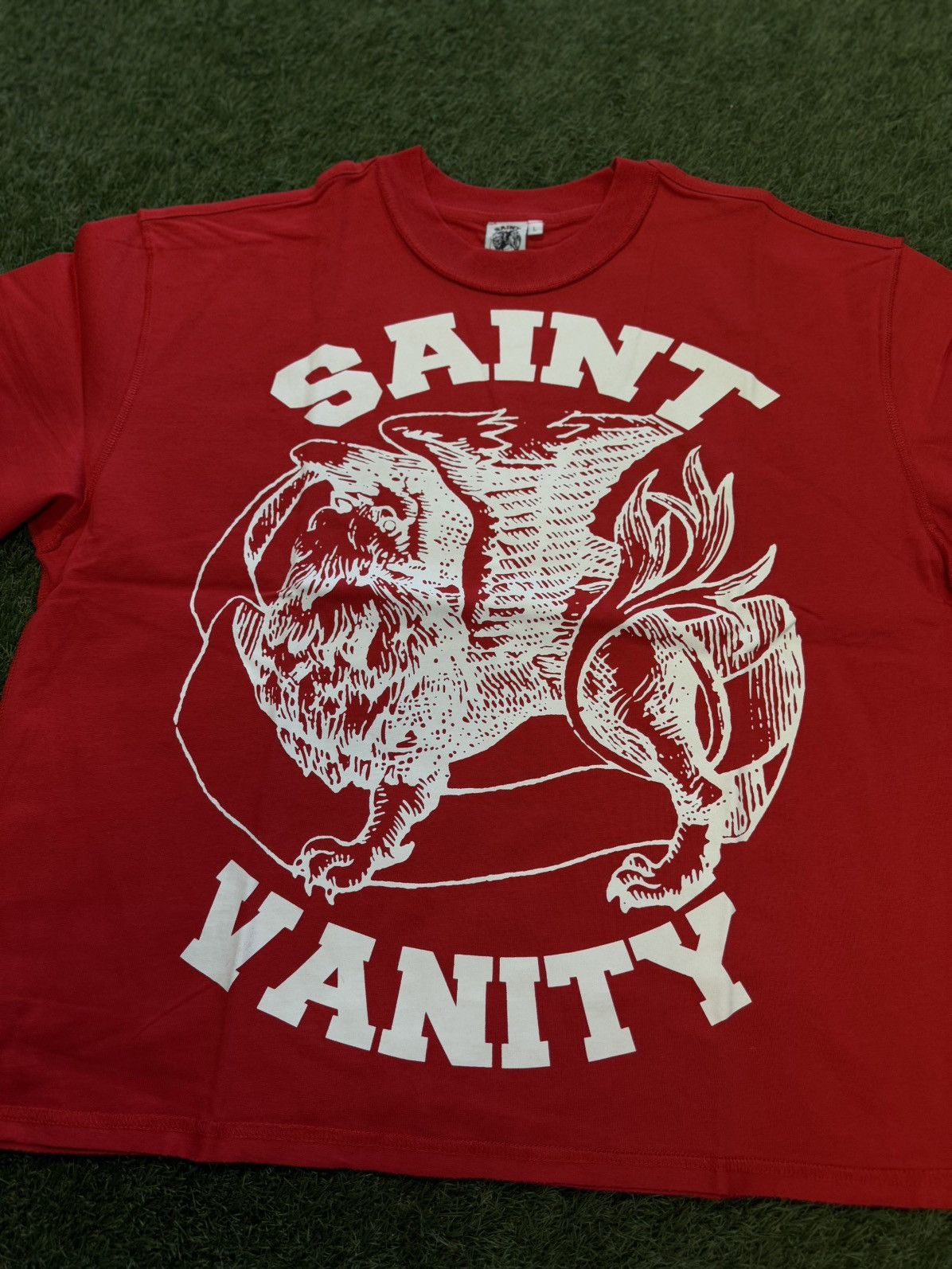 Saint Vanity Saint Vanity Red White Tee Shirt Size Large (NEW) Size US L / EU 52-54 / 3 - 4 Thumbnail