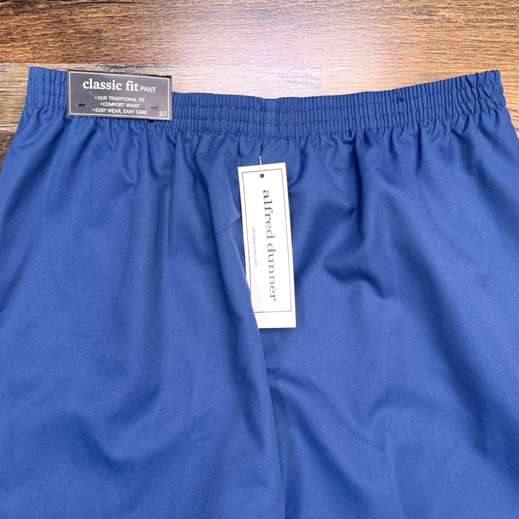 Vintage Alfred Dunner Pants Womens 10 Corduroy Pull On Blue Solid Straight Classic City Scenic Drive New Size 32" / US 10 / IT 46 - 5 Thumbnail