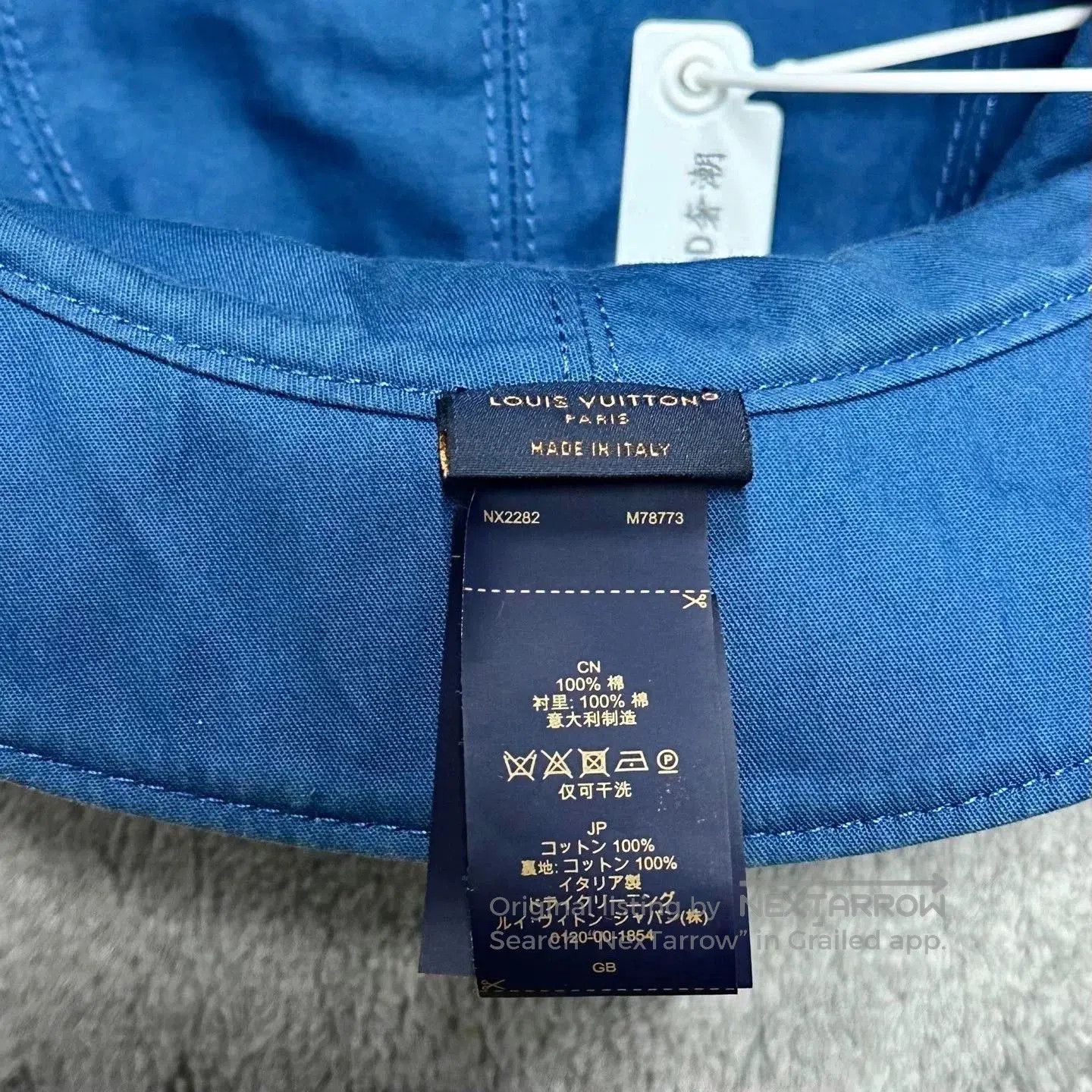 Louis Vuitton louis vuitton logo embroidered bucket hat. Size ONE SIZE - 5 Thumbnail