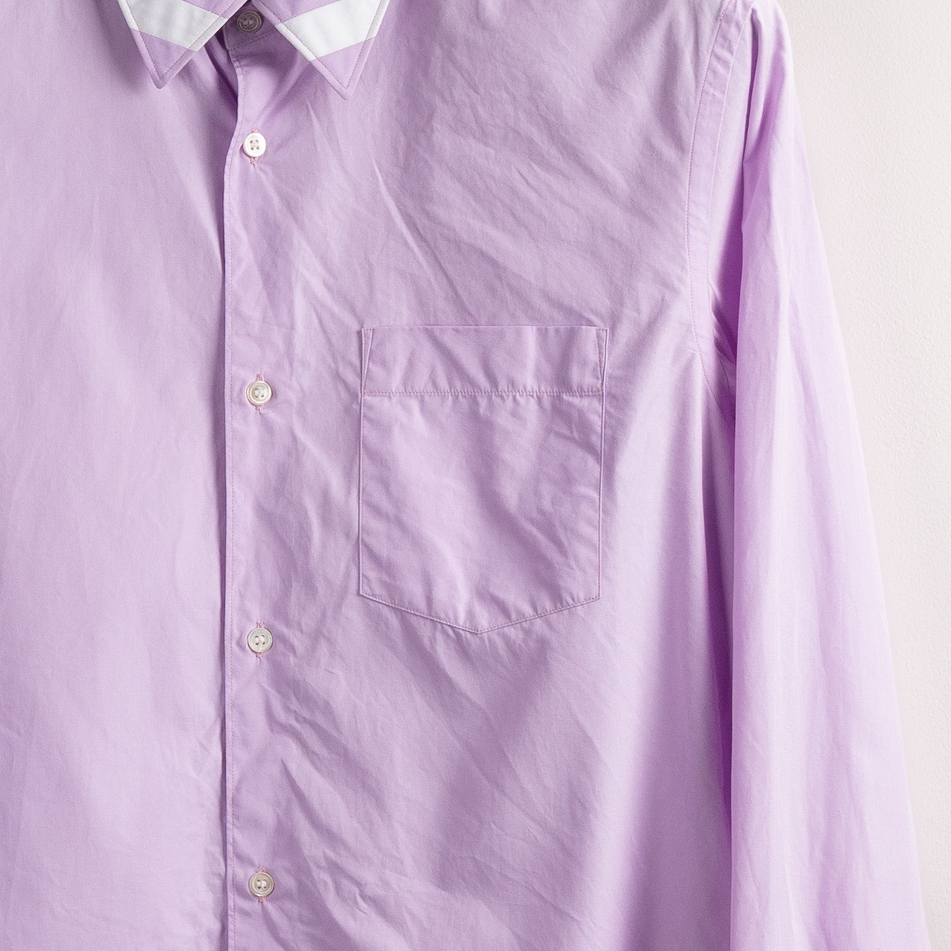 Comme des Garcons Homme Deux Comme Des Garcons Homme Deux AW2008 Stripe Collar Shirt Size US L / EU 52-54 / 3 - 8 Thumbnail