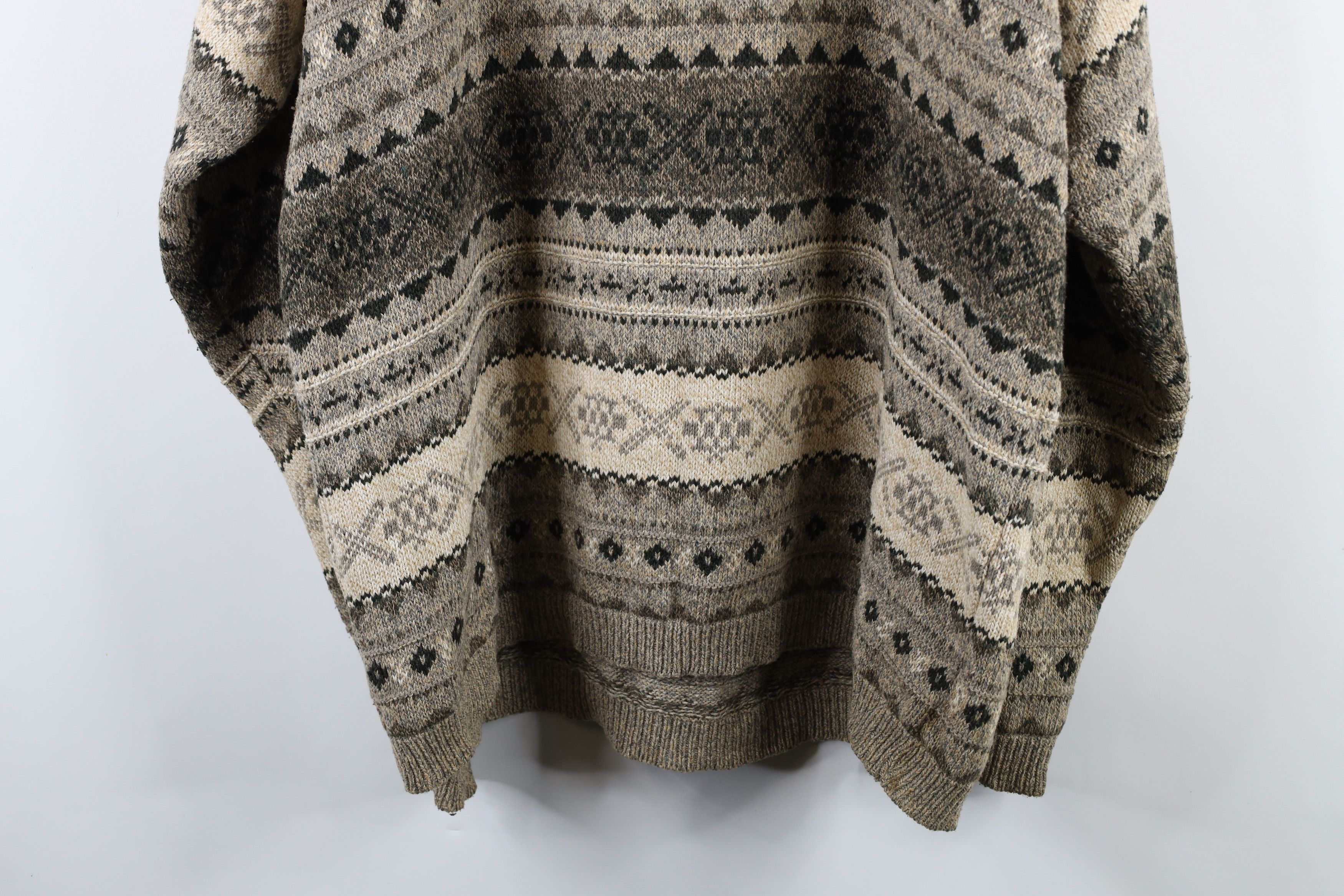 Vintage Vintage 90s Streetwear Fair Isle Knit Crewneck Sweater USA Size US XL / EU 56 / 4 - 14 Thumbnail
