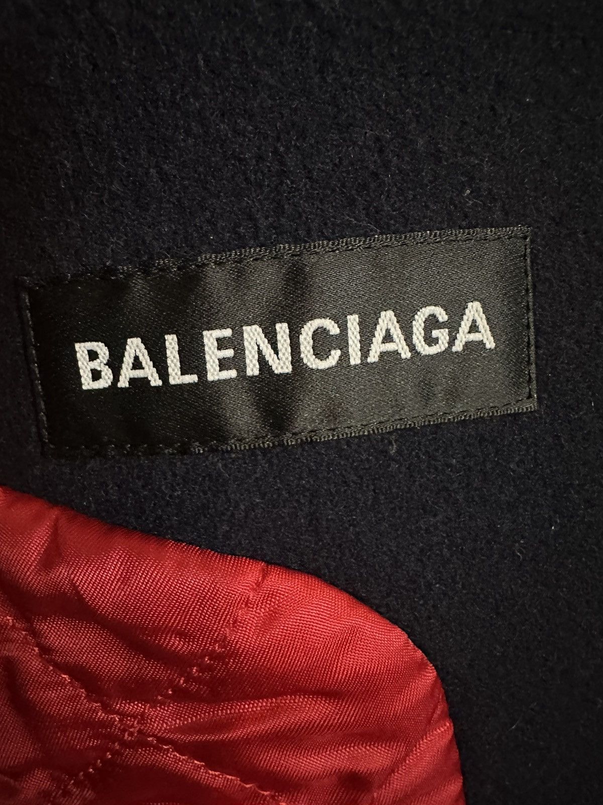 Balenciaga Padded shoulder cashmere + wool fleece 2019 peacoat NWT Size US S / EU 44-46 / 1 - 11 Thumbnail