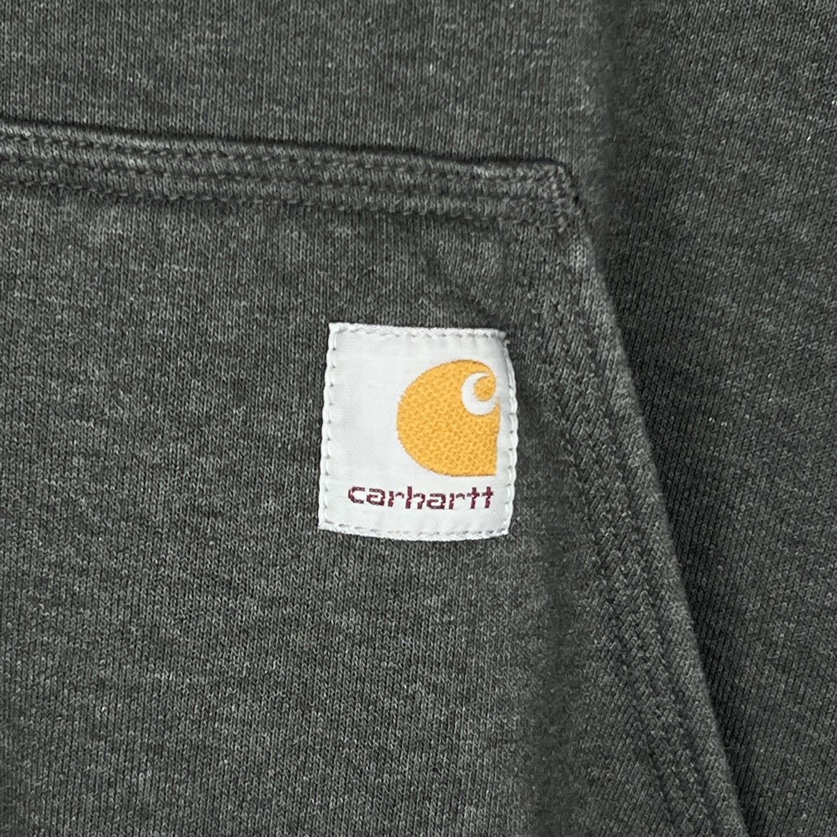 Carhartt × Carhartt Wip Carhartt WiP Hoodie Sweatshirt Hooded Grey Logo Y2K Size US L / EU 52-54 / 3 - 4 Thumbnail