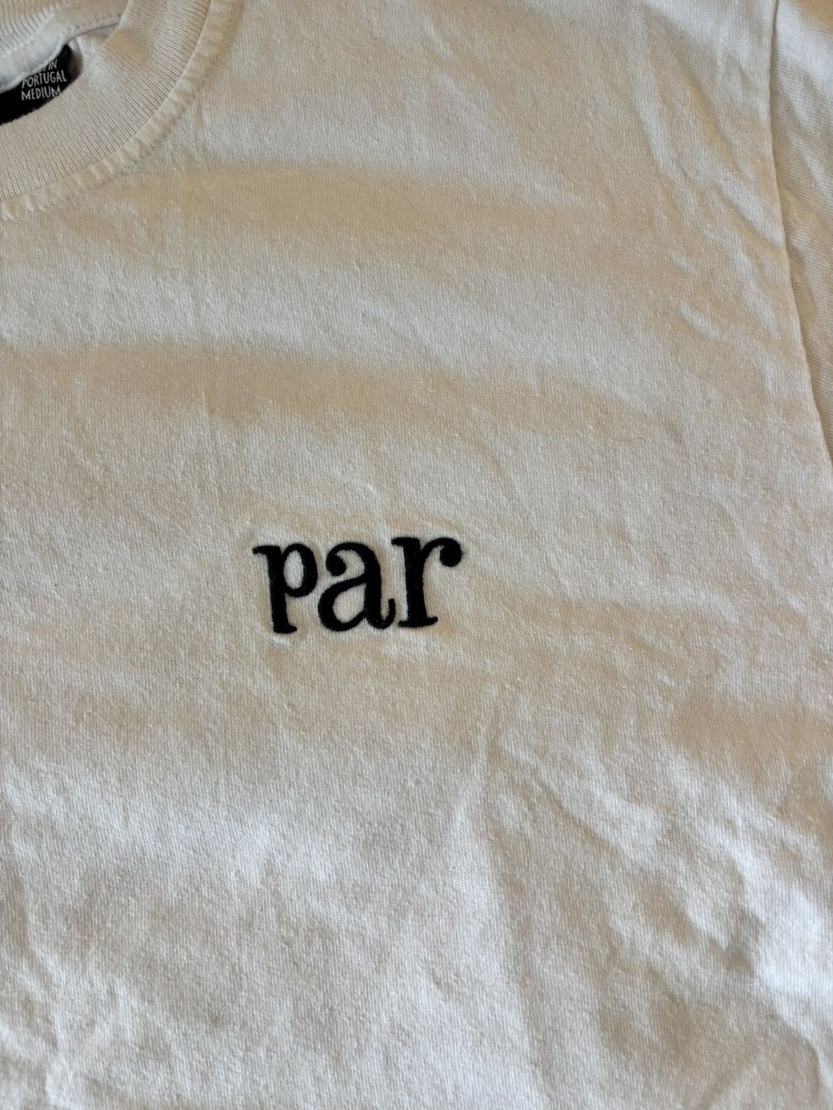 Parra Parra “Minimal Script” Embroidered Tee (Made in Portugal) Size US M / EU 48-50 / 2 - 4 Thumbnail