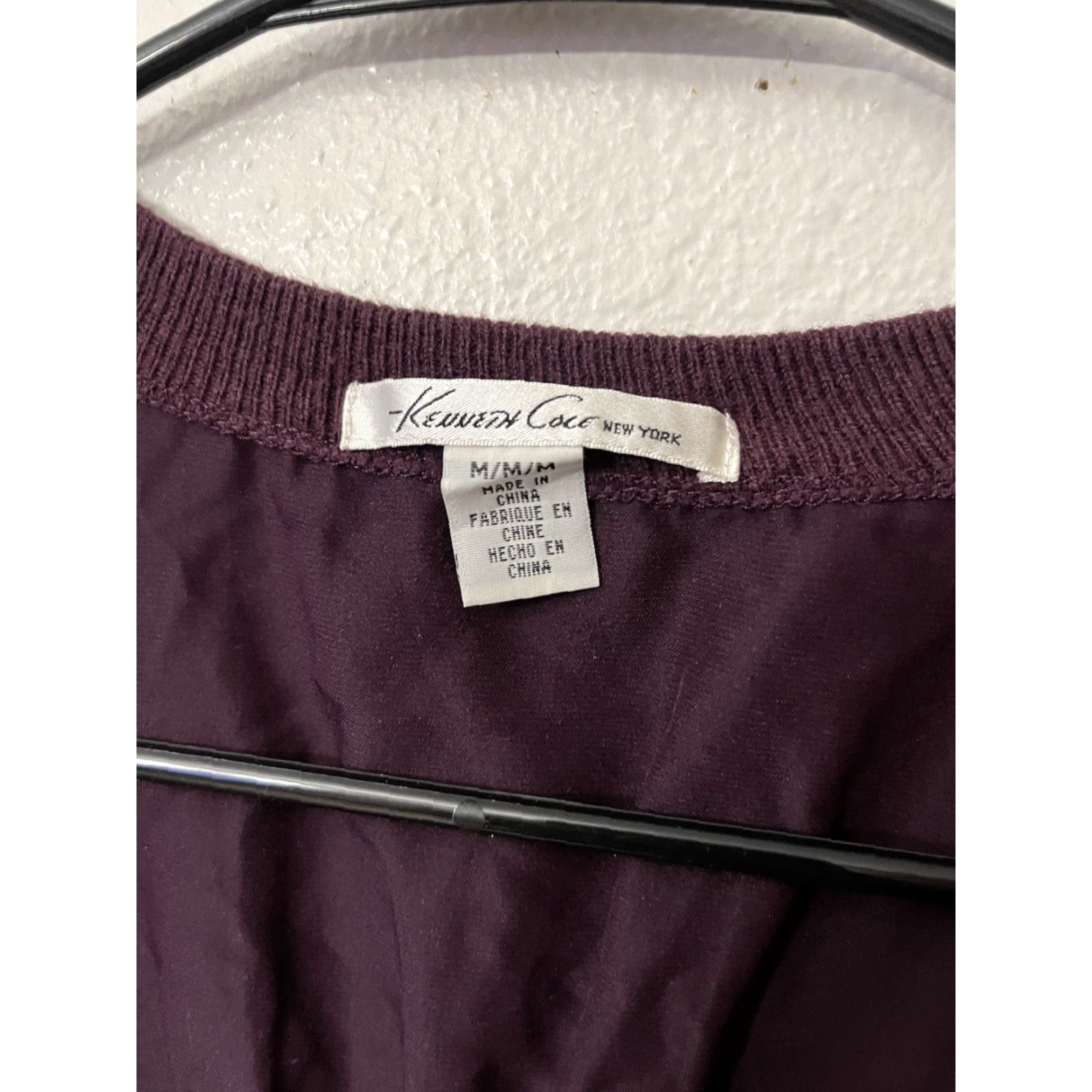 Kenneth Cole VINTAGE Kenneth Cole New York Womens Sweater Cardigan Long Sleeve Fall Winter Casual Business Size Medium Purple Women's Size M / US 6-8 / IT 42-44 - 3 Thumbnail