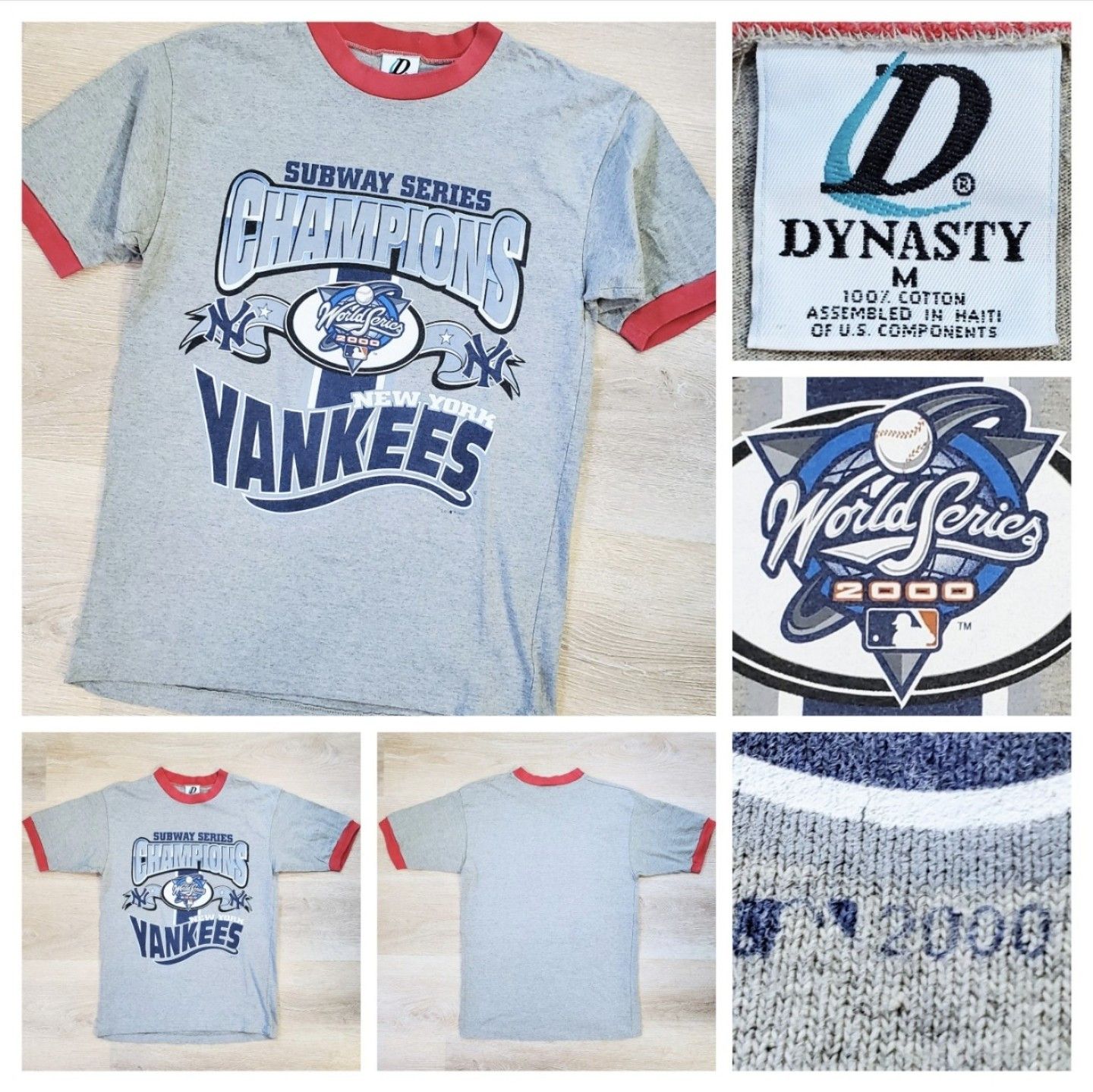 MLB × New York Yankees × Vintage Rare Vtg 2000 New York Yankees World Series Champions Tee Size US M / EU 48-50 / 2 - 1 Thumbnail