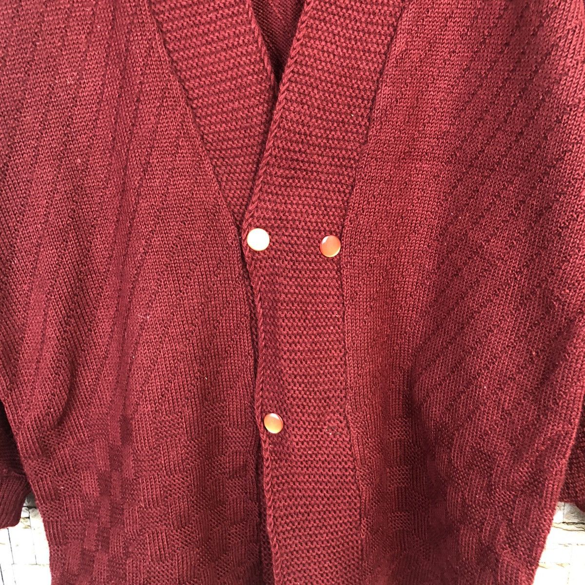 Homespun Knitwear Japanese Brand Red Cardigan knitwear vintage #A465 Size US L / EU 52-54 / 3 - 5 Thumbnail