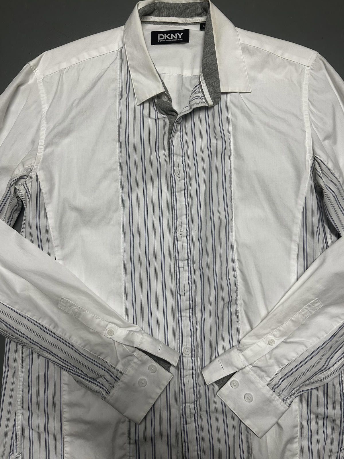 DKNY DKNY Elegant Striped Button-Up Shirt - Size M Size US M / EU 48-50 / 2 - 4 Thumbnail