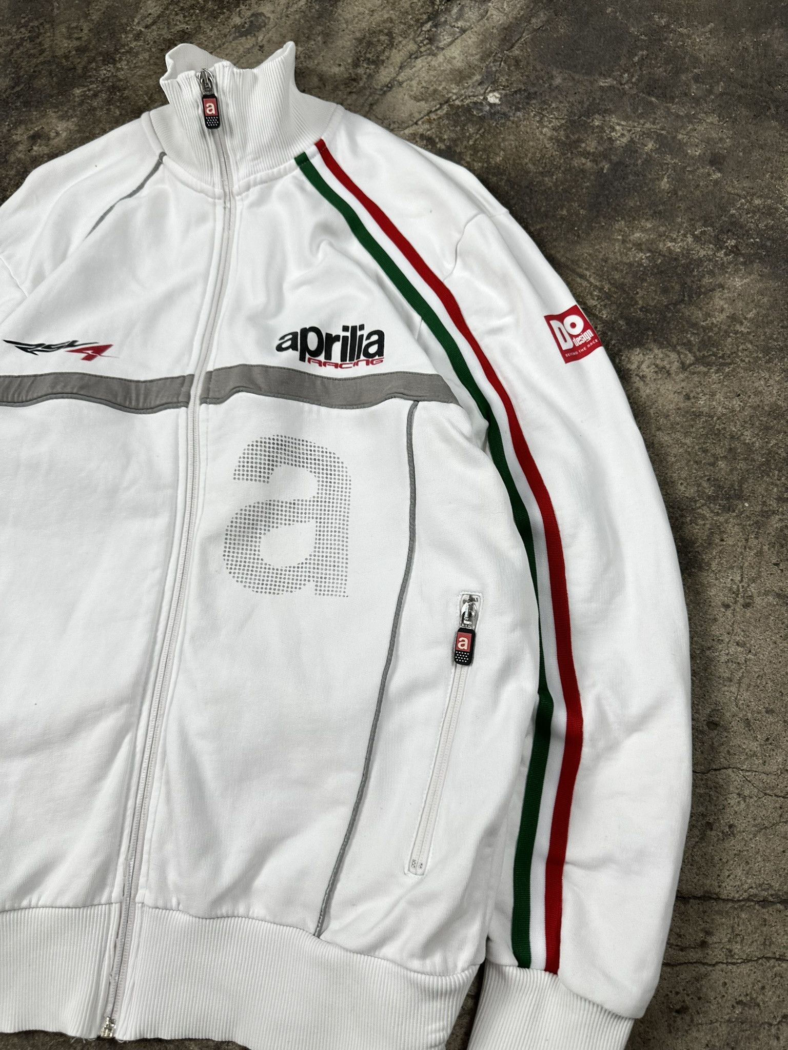 Vintage 00s Vintage Aprilla Racing Zip Y2k Sweatshirt Size US XL / EU 56 / 4 - 5 Thumbnail
