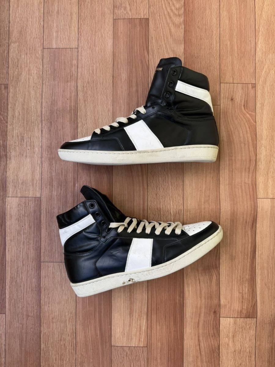 Saint Laurent Paris Saint Laurent SL/01H hightop sneakers Size US 7.5 / EU 40-41 - 9 Thumbnail