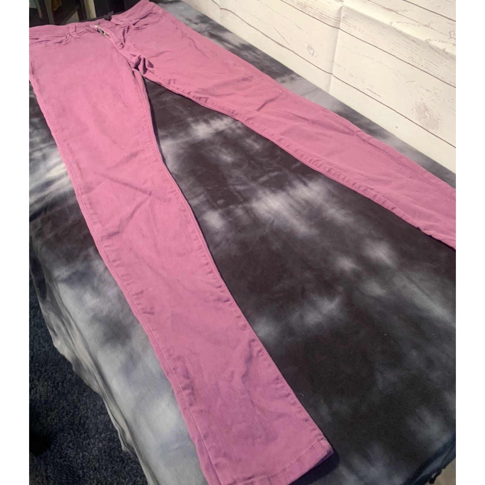 Vintage Joe's Jeans Jeans Women Skinny Low Rise Purple 26 32 Inseam Stretch Denim Slim Regular Button Zipper Size 26" / US 2 / IT 38 - 3 Thumbnail