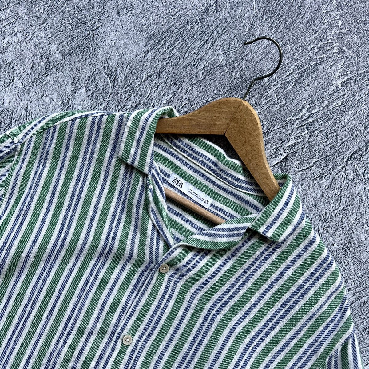 Zara Men’s Shirts Zara Striped Linen Button Up Multicolour Size US M / EU 48-50 / 2 - 9 Thumbnail