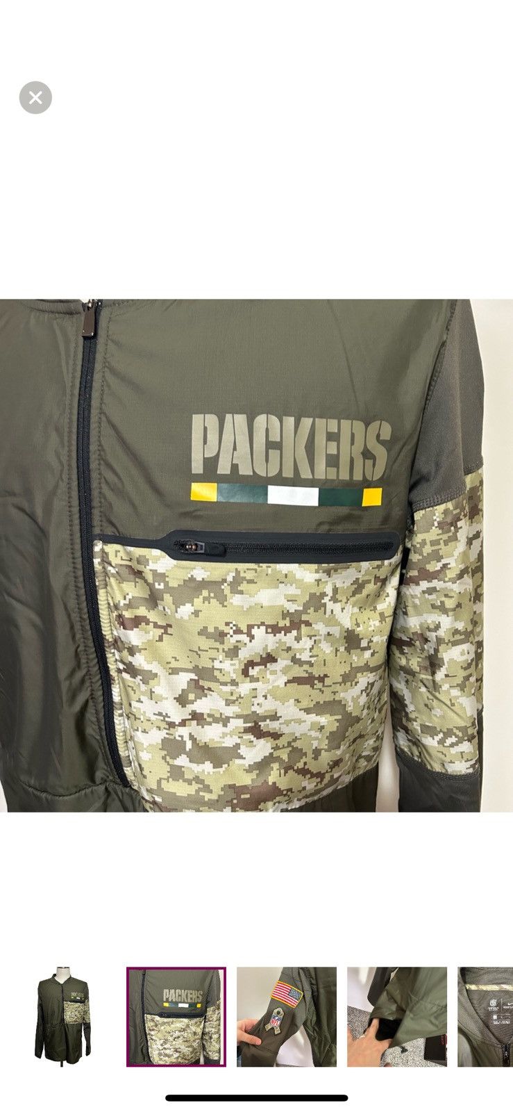Nike Nike Green Bay packers large salute to service windbreaker Size US L / EU 52-54 / 3 - 5 Thumbnail