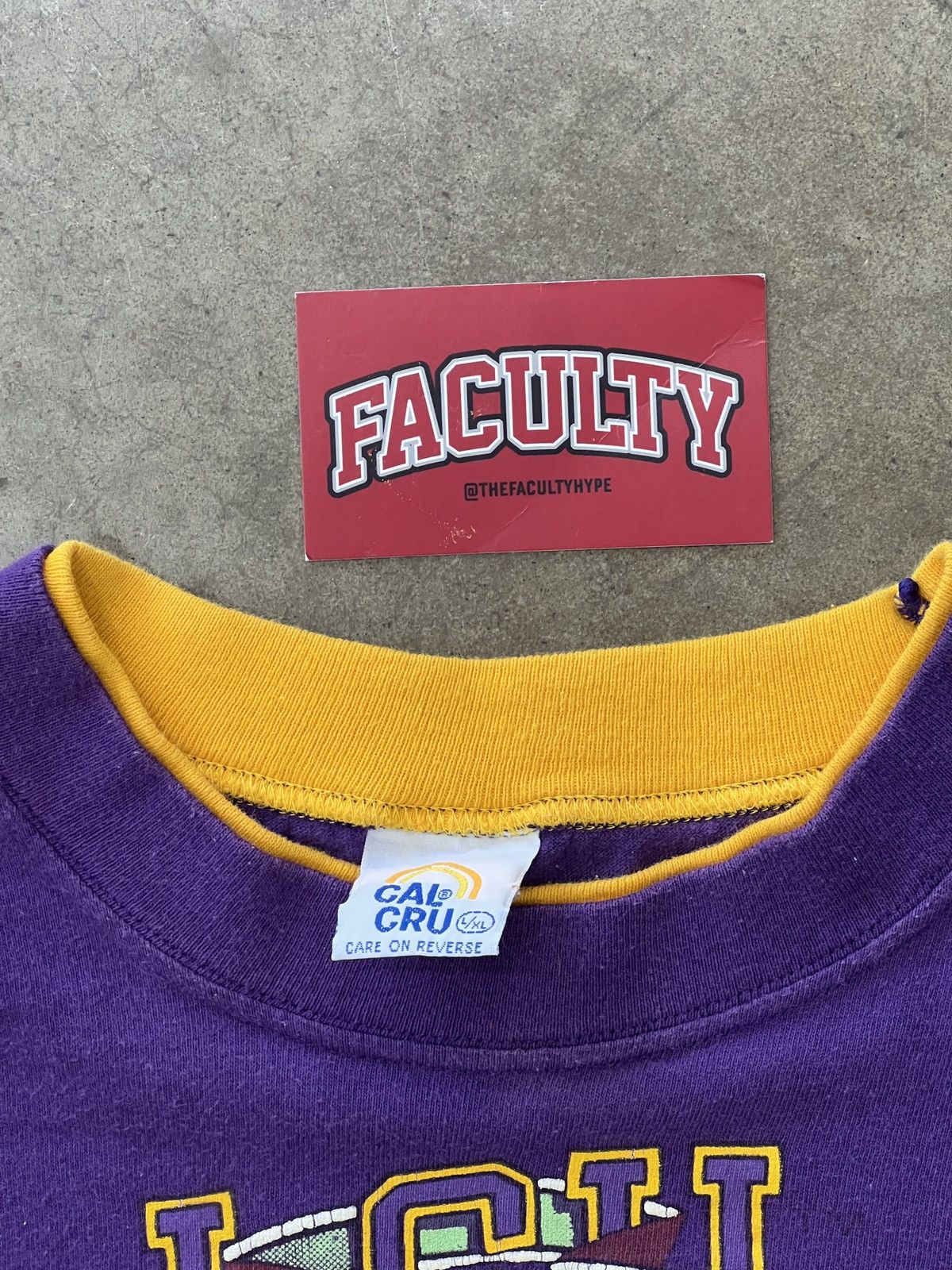 NCAA Vintage LSU Bayou Double Layered Single Stitch Tee XL Size US XL / EU 56 / 4 - 3 Thumbnail