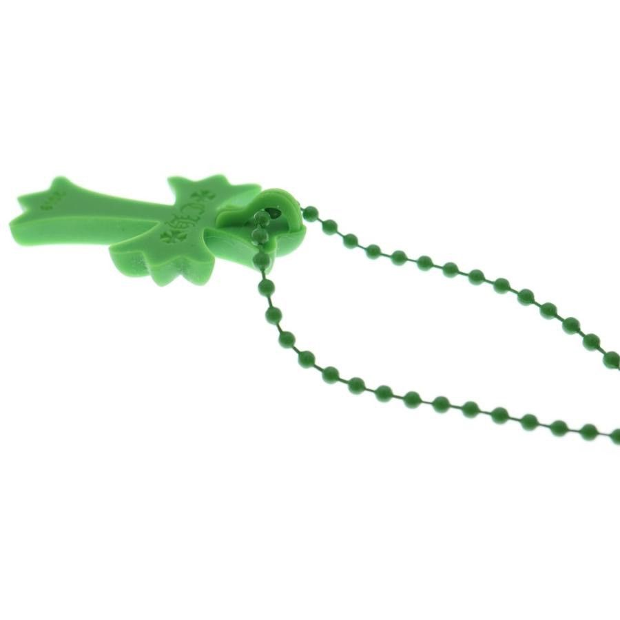Chrome Hearts Chrome Hearts Rubber Cross Green Pendant Charm Necklace Size ONE SIZE - 4 Thumbnail