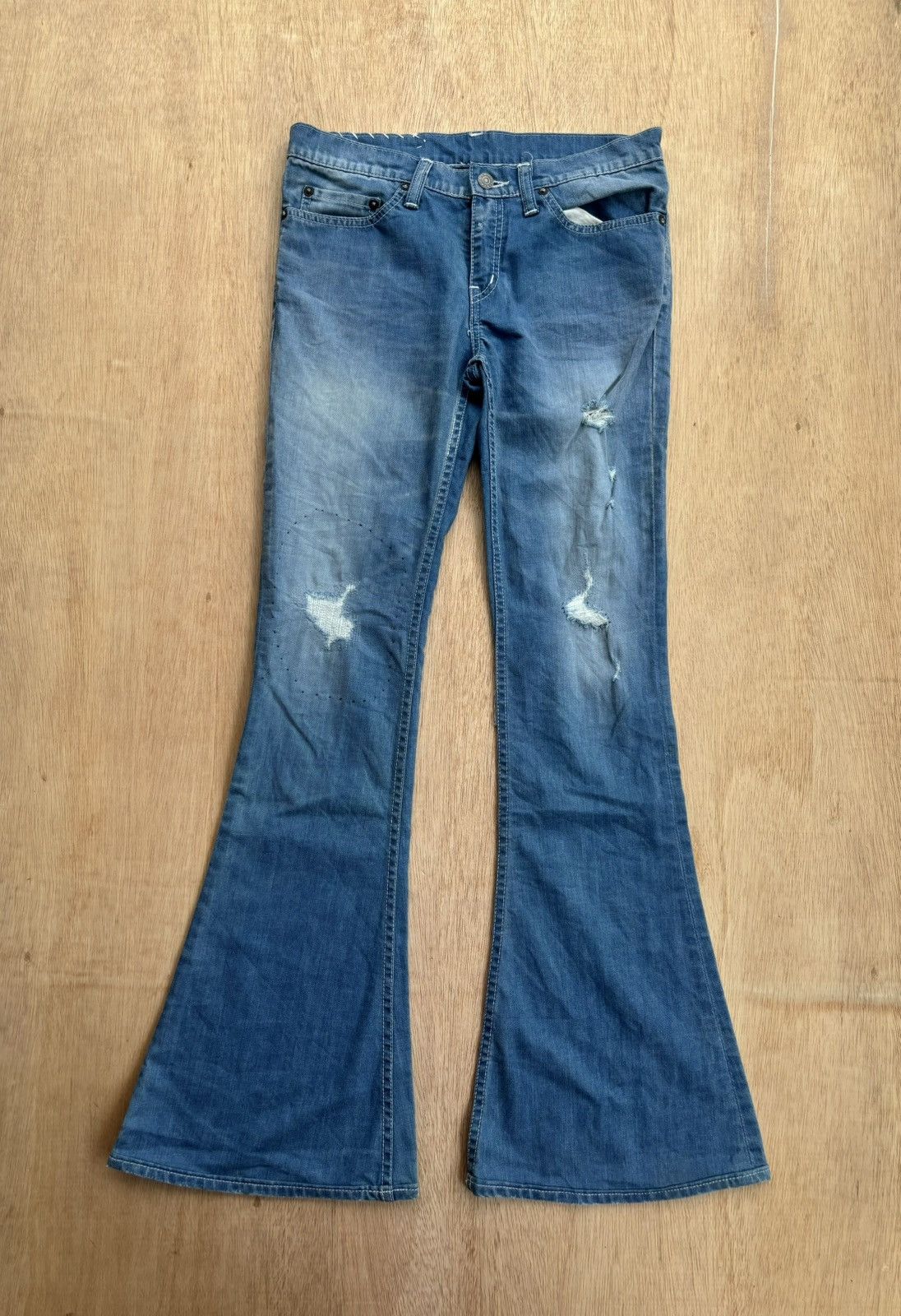Tornado Mart Flare Jeans RH Vintage Made In japan Bootcut Size US 29 - 1 Thumbnail