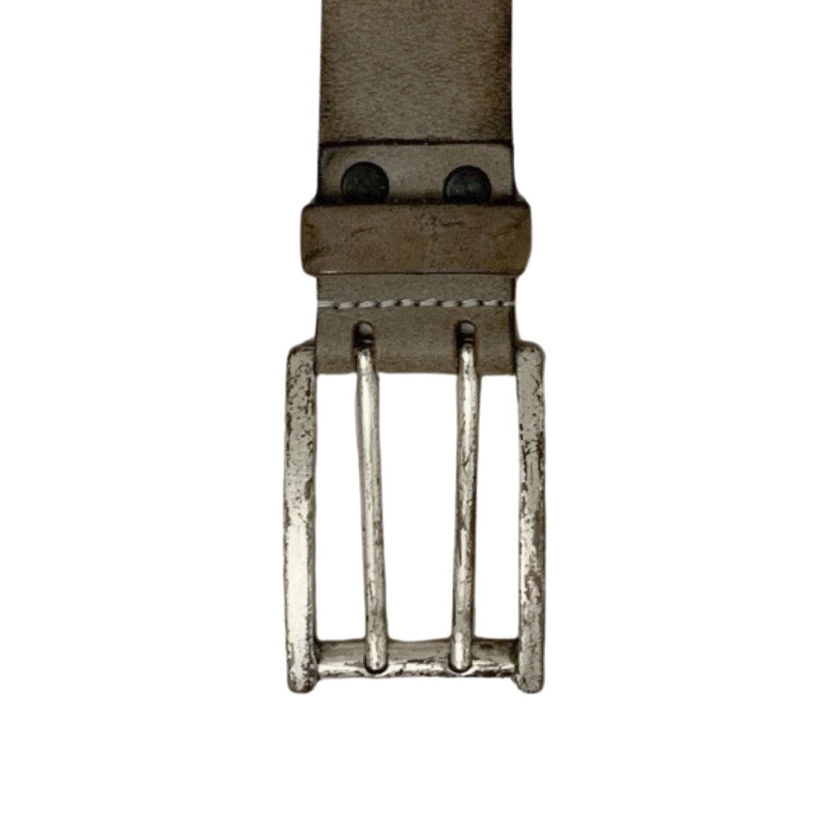 Vintage archive handmade leather beige belt Size ONE SIZE - 3 Thumbnail