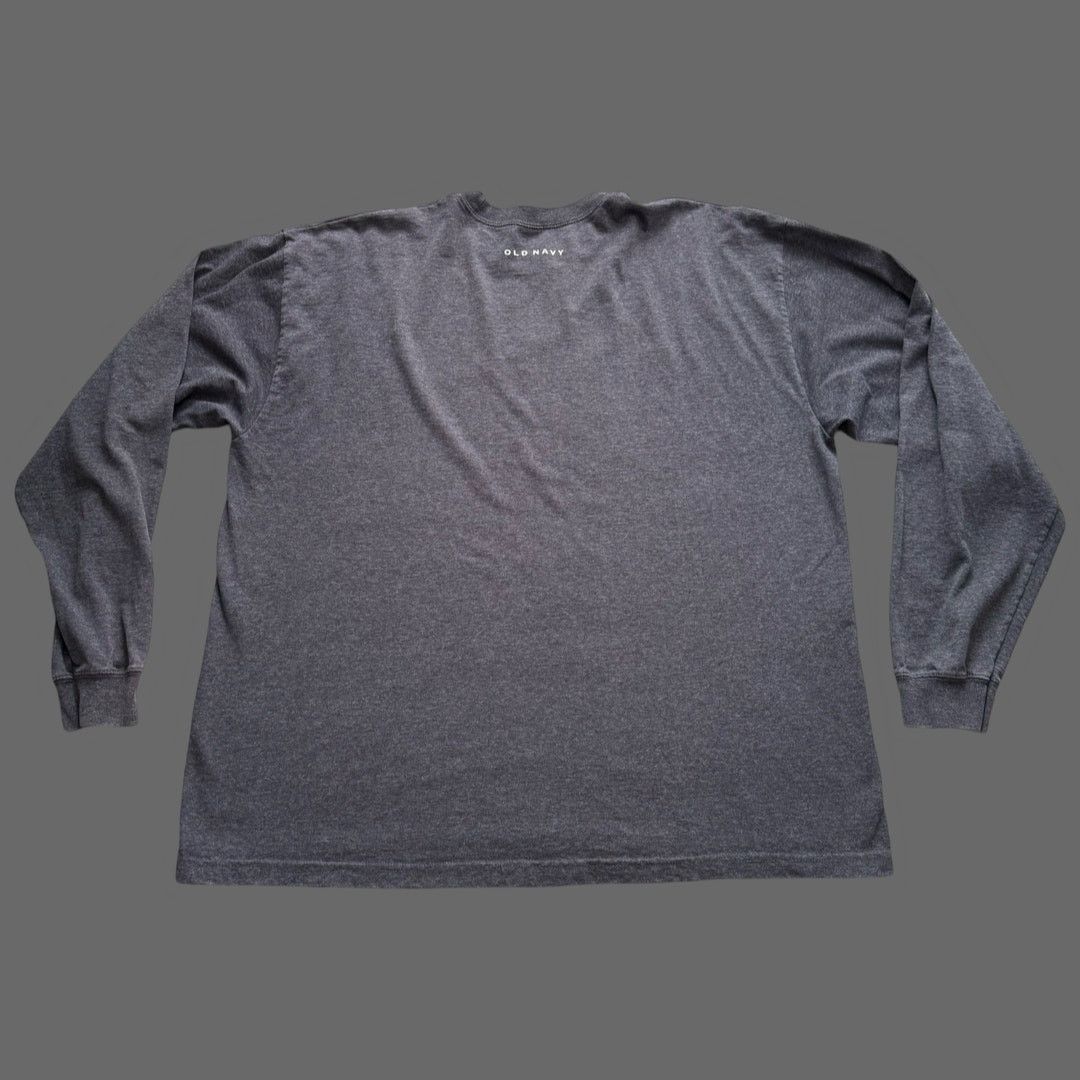 Old Navy Old Navy Y2K USA Box Logo Gray Long Sleeve Tee XL GUC Size US XL / EU 56 / 4 - 6 Thumbnail