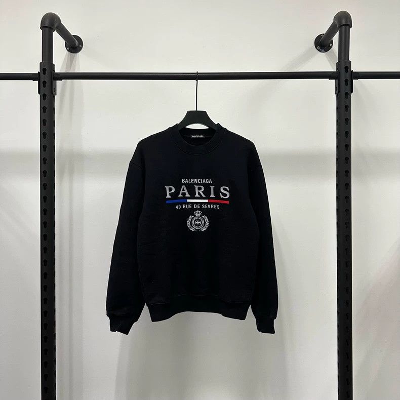Balenciaga Balenciaga FW19 Crown wheat-ear embroidered logo crewneck p Size US XS / EU 42 / 0 - 1 Thumbnail