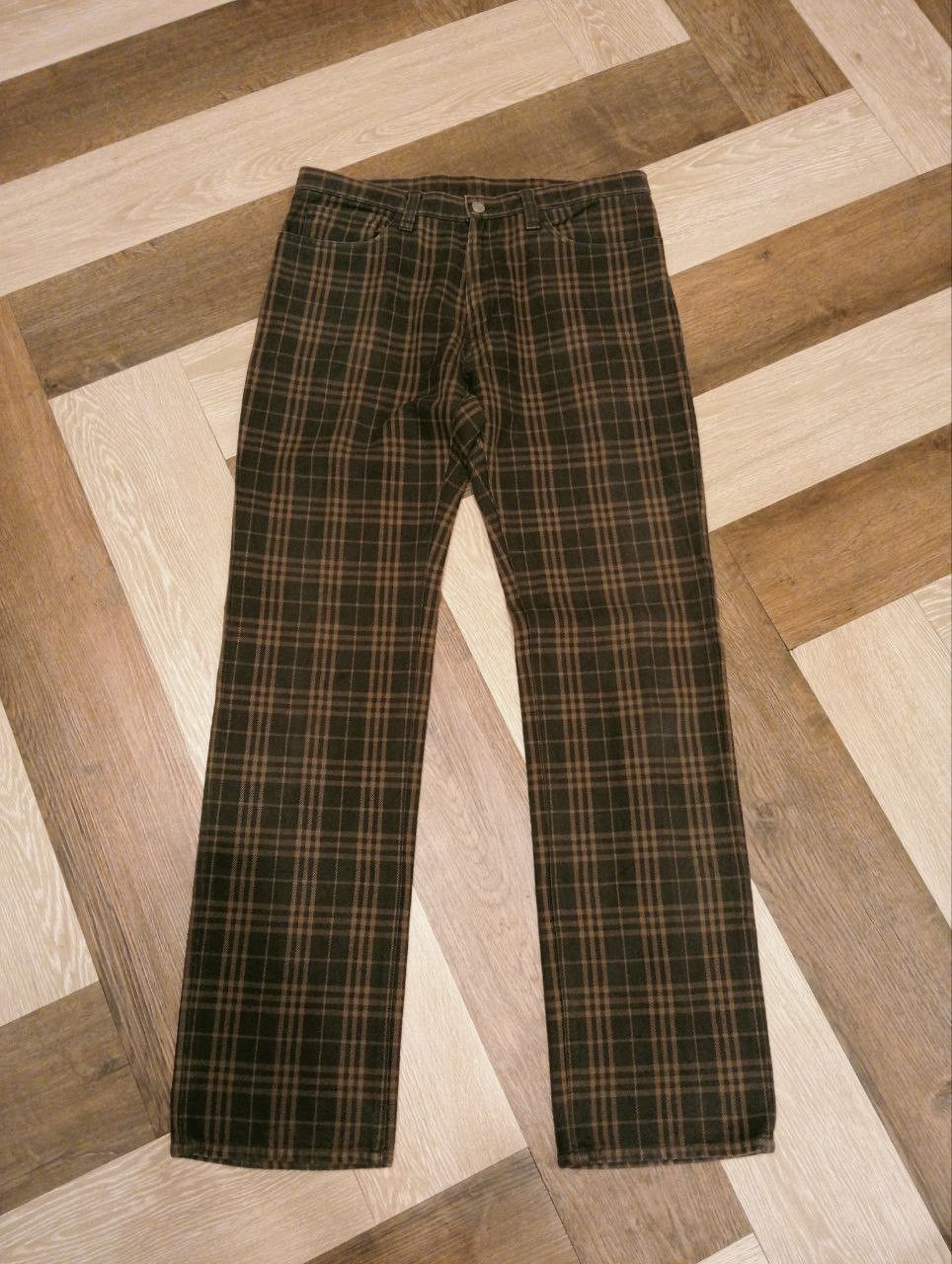 Burberry VINTAGE BURBERRY BLUE LABEL NOVA CHECK JEANS Size US 34 / EU 50 - 2 Thumbnail