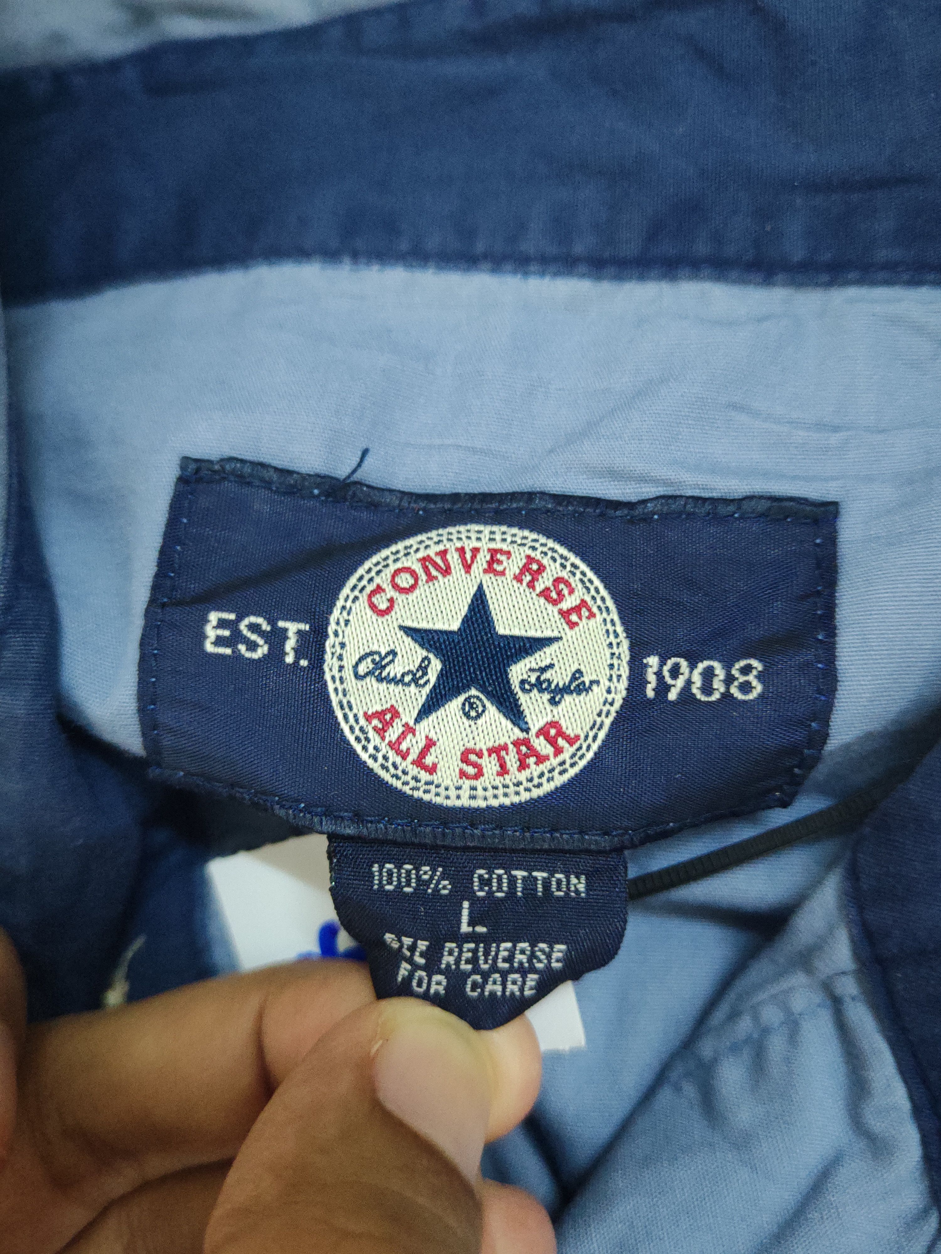 Converse Converse Blue Button Ups Shirts #W1650 Size US L / EU 52-54 / 3 - 15 Thumbnail