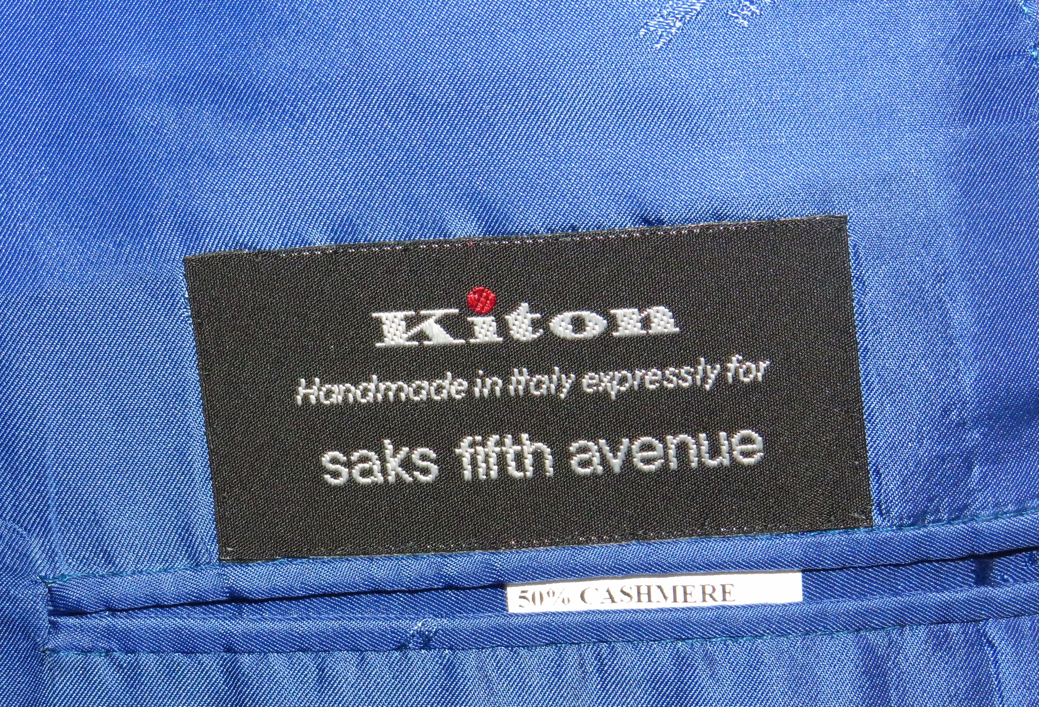Kiton Cashmere Cotton Silk Three Roll Two Blazer 46R NWT $6295 Size 46R - 16 Thumbnail