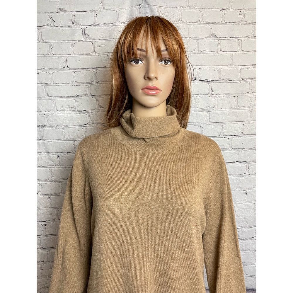 Anthropologie New n:Philanthropy Turtleneck Sweater Lace-up Back Wool Dre Size L / US 10 / IT 46 - 2 Thumbnail