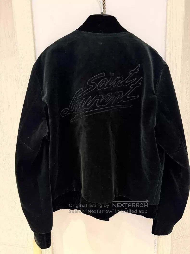 Saint Laurent Paris Saint Laurent Paris Velvet baseball jacket i Size US L / EU 52-54 / 3 - 2 Thumbnail
