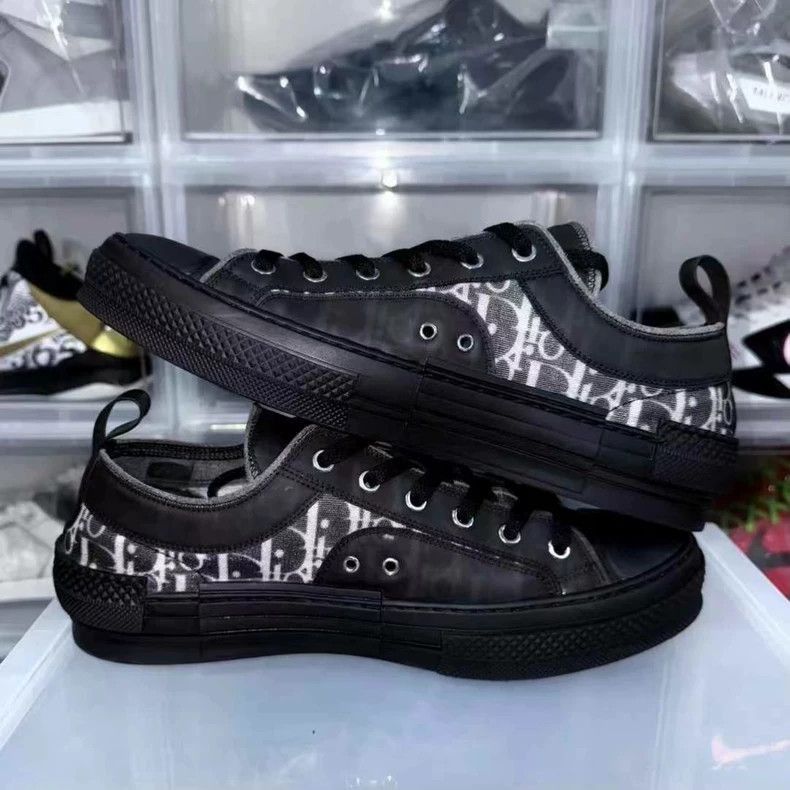 Dior Dior B23 Printed Sneakers Black Size 42.5-2506 Size US 9.5 / EU 42-43 - 2 Thumbnail
