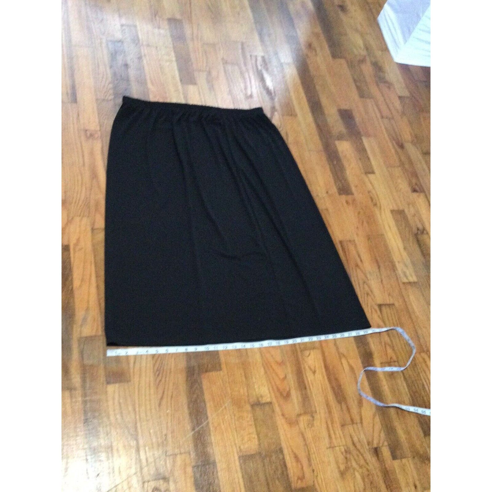 Other N Touch Elastic Waist Pleated A Line Black Skirt Sz 3X Size 38" / US 16 / IT 52 - 16 Thumbnail