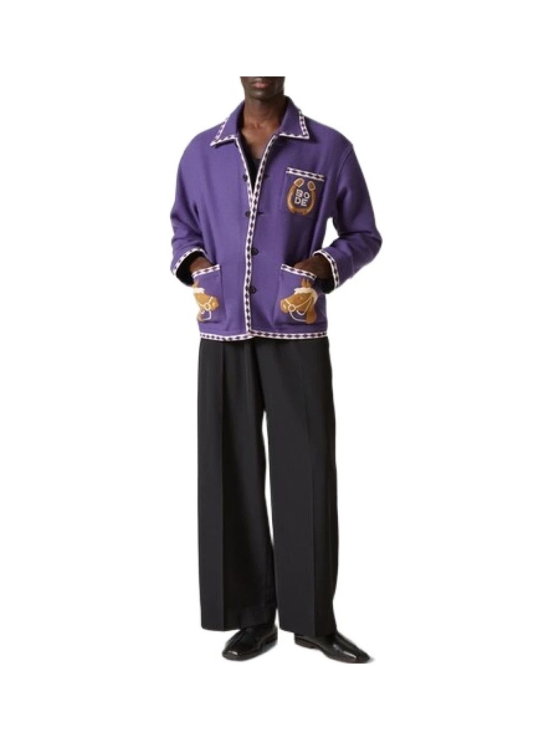 Bode 1995USD embroidered bronco equestrian wool jacket Size US M / EU 48-50 / 2 - 4 Thumbnail