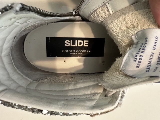 Golden Goose Golden Goose Slide w/Silver Glitter Size US 7 / IT 37 - 8 Thumbnail