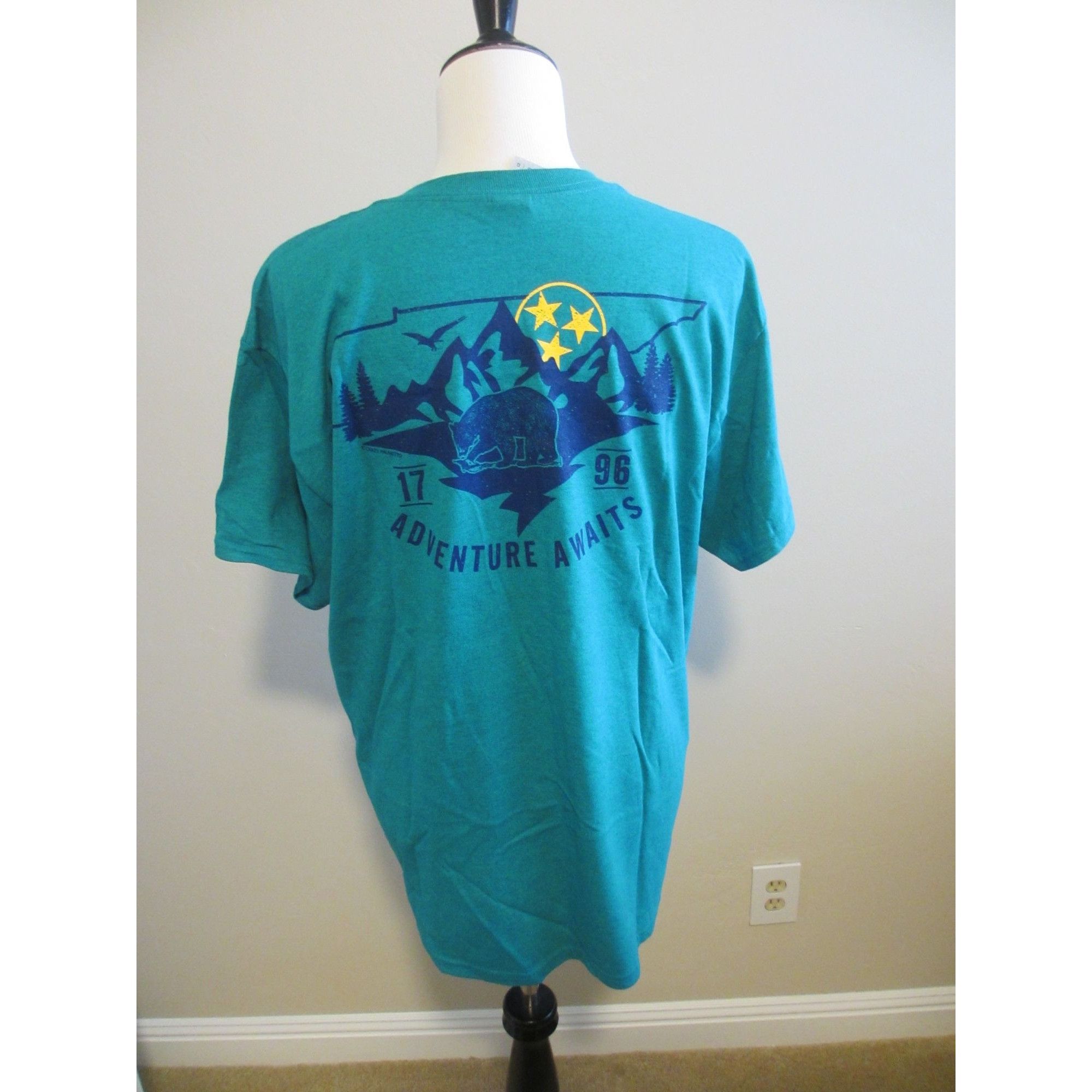 Gildan TENNESSEE TEAL TSHIRT LARGE NEW Size L / US 10 / IT 46 - 4 Thumbnail
