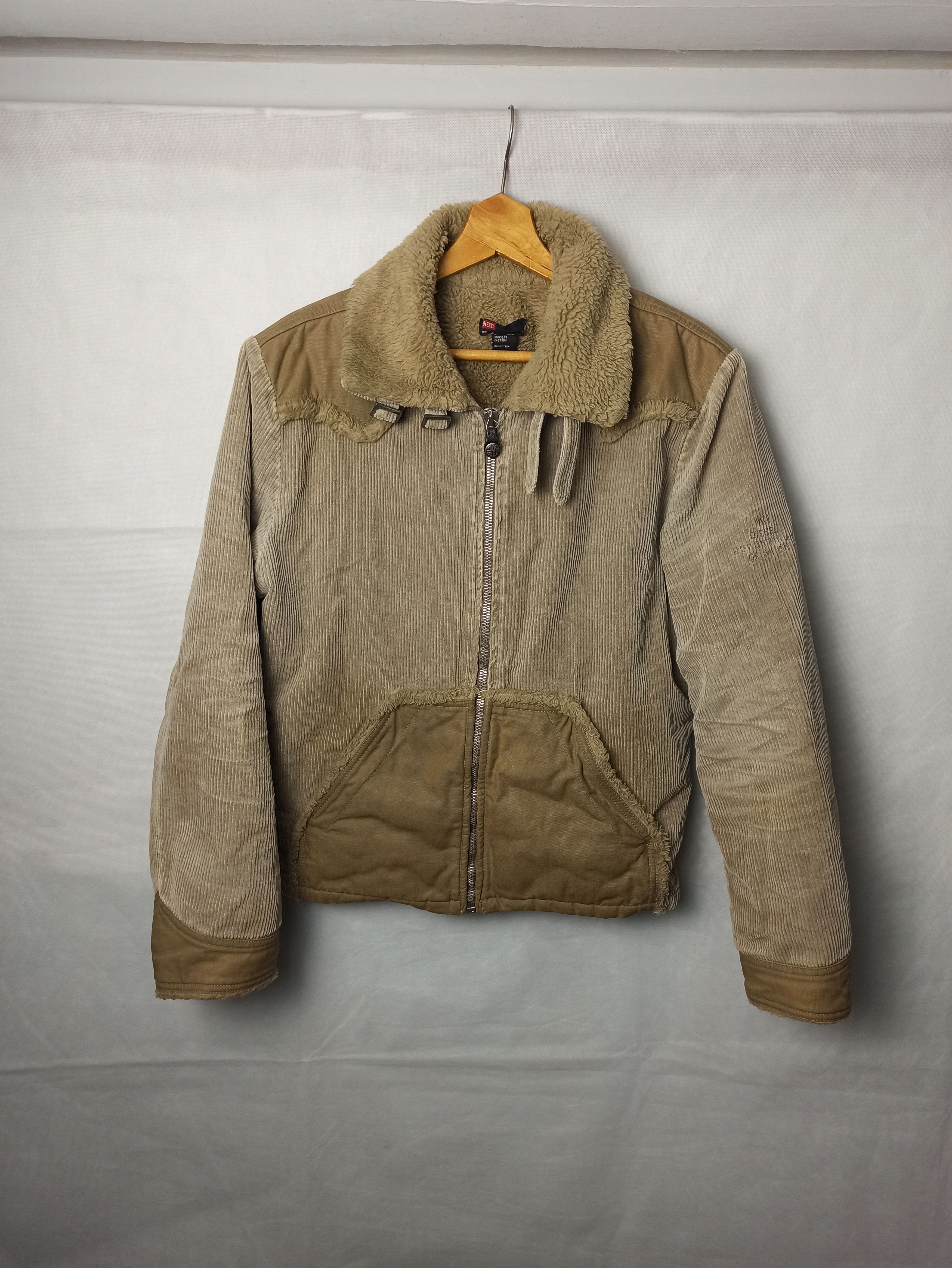 image of Archival Clothing x Diesel Vintage Diesel Corduroy Jacket in Beige, Women's (Size Large)