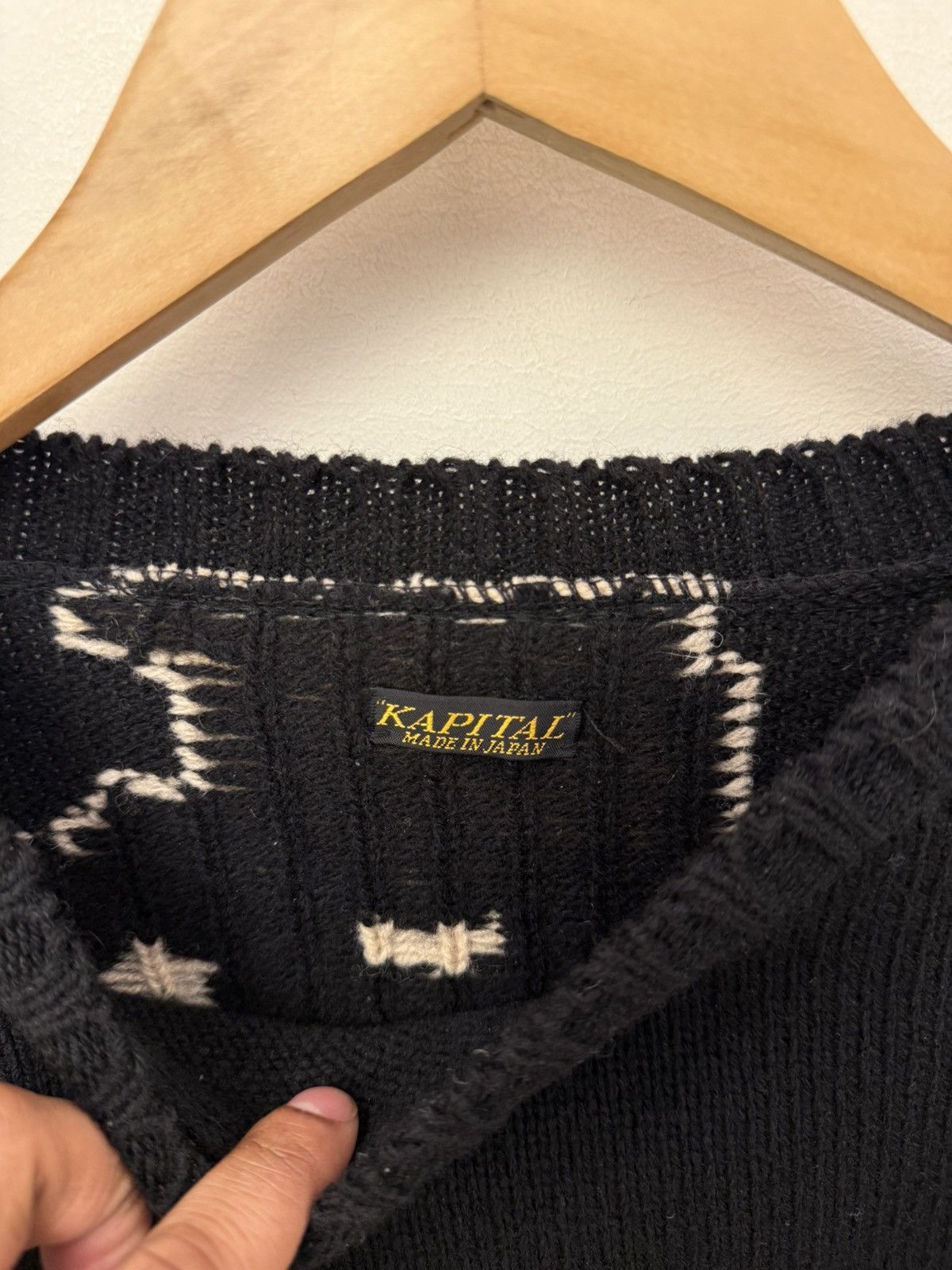 Kapital 5G Wool Bone Crew Sweater Size US L / EU 52-54 / 3 - 2 Thumbnail